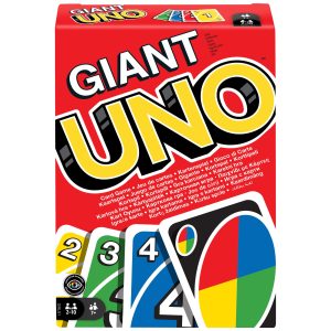 Jeu de Cartes Familial Uno Avec 108Cartes Géantes
