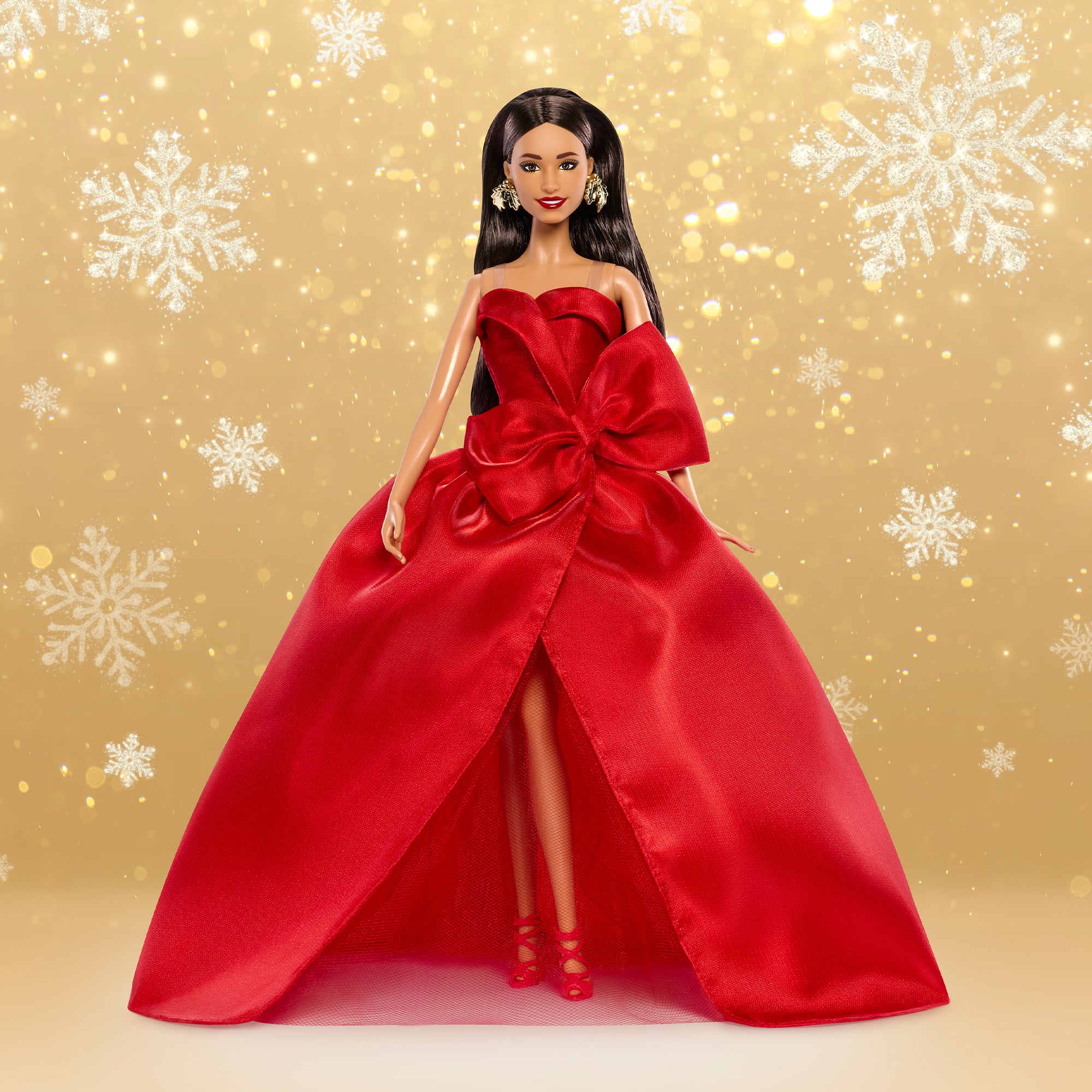 Barbie Signature 2026 Holiday Barbie Doll with Brown Hair - Image 6