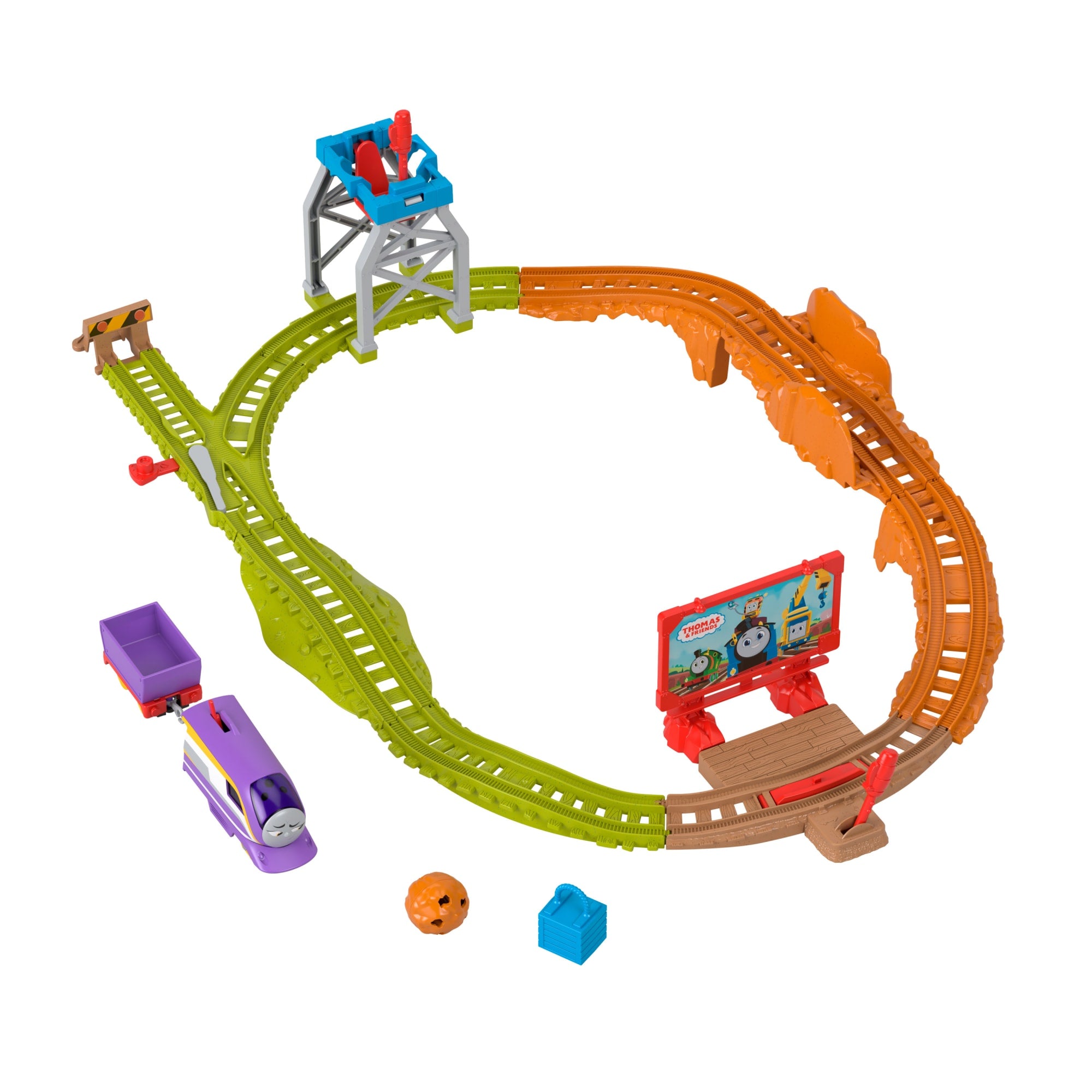Thomas & Friends Round & Round Kana Motorized Train And Track Set For Preschool Kids - Image 3