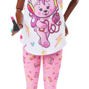 Barbie Doll. Curly Black Hair. 80s Slumber Party. Barbie Rewind