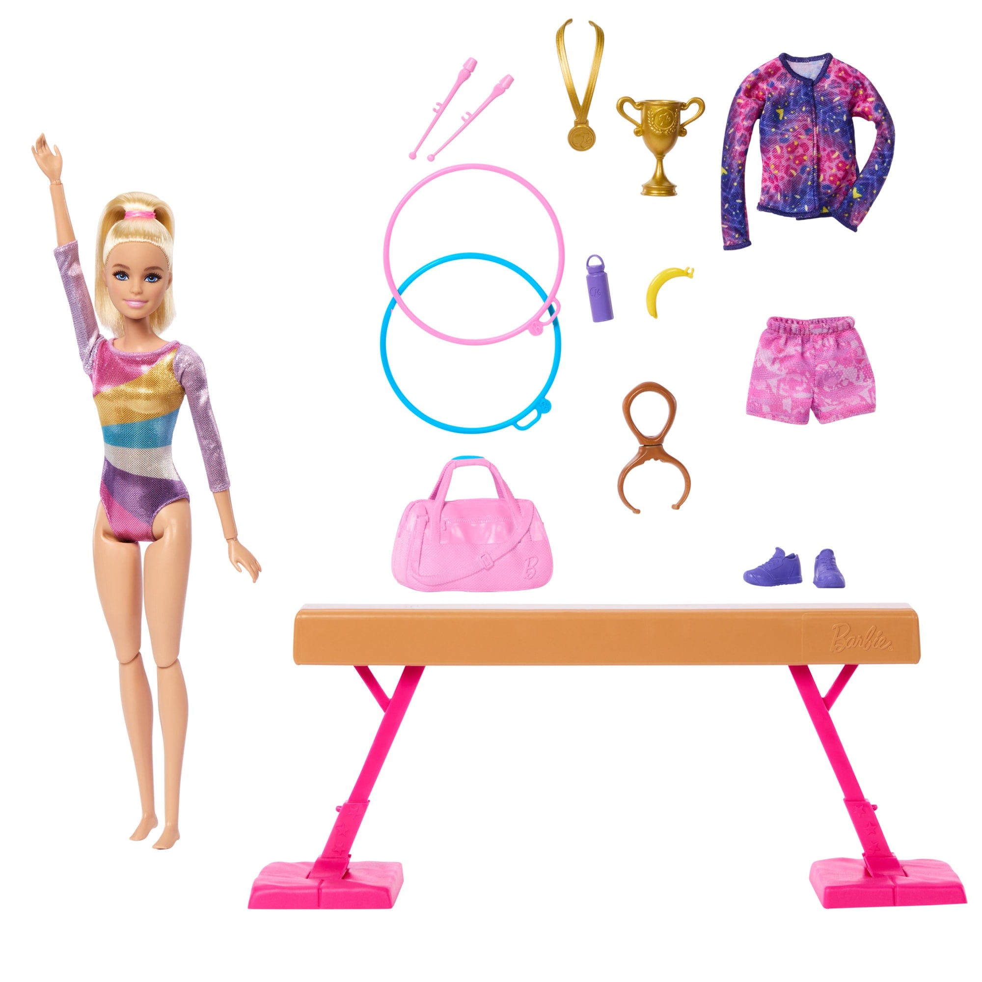 Barbie Profissões Conjunto de Brinquedo Ginasta Cabelo Loiro - Image 2