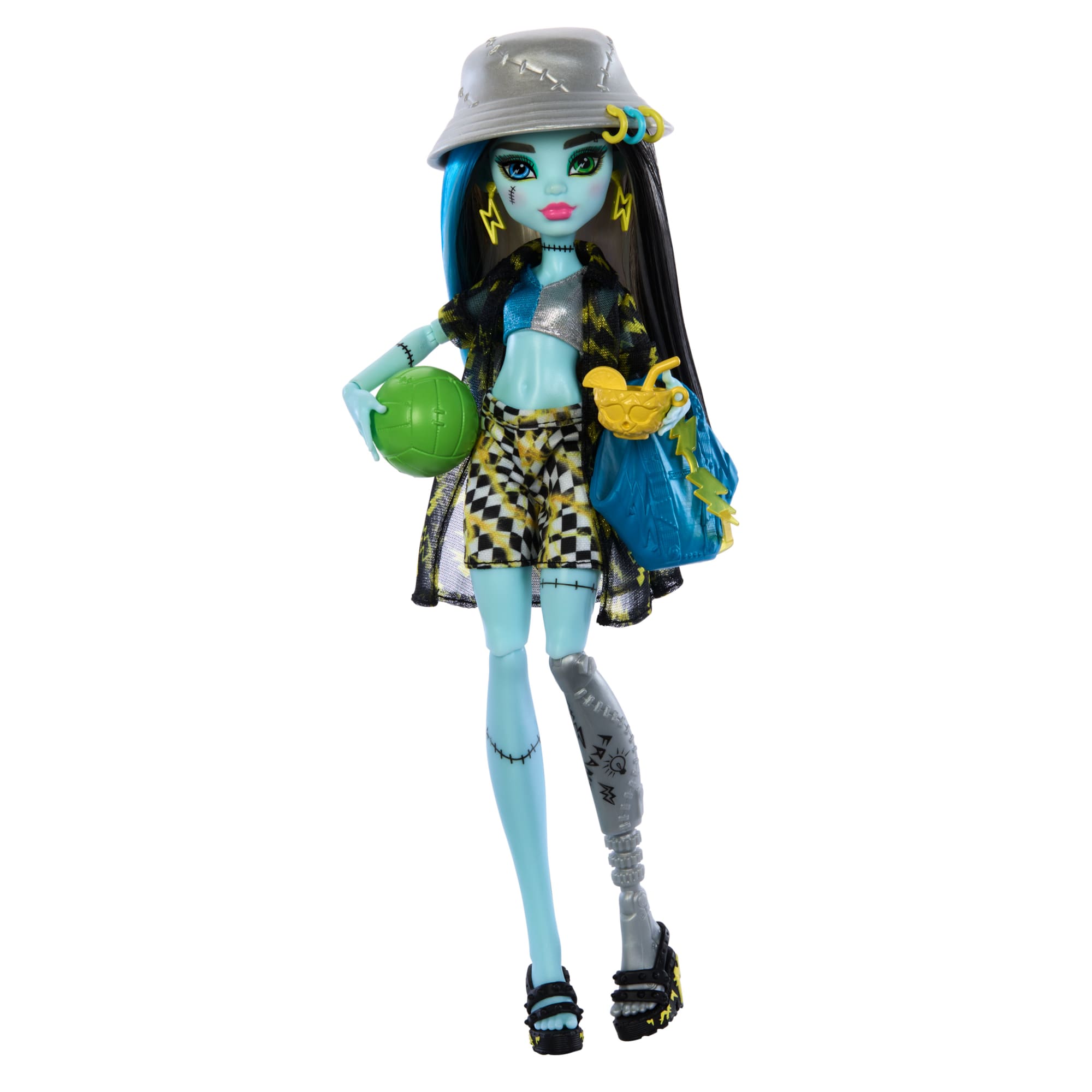 Monster High Scare-Adise Island Frankie Stein Fashion Doll With Swimsuit & Accessories - Image 5