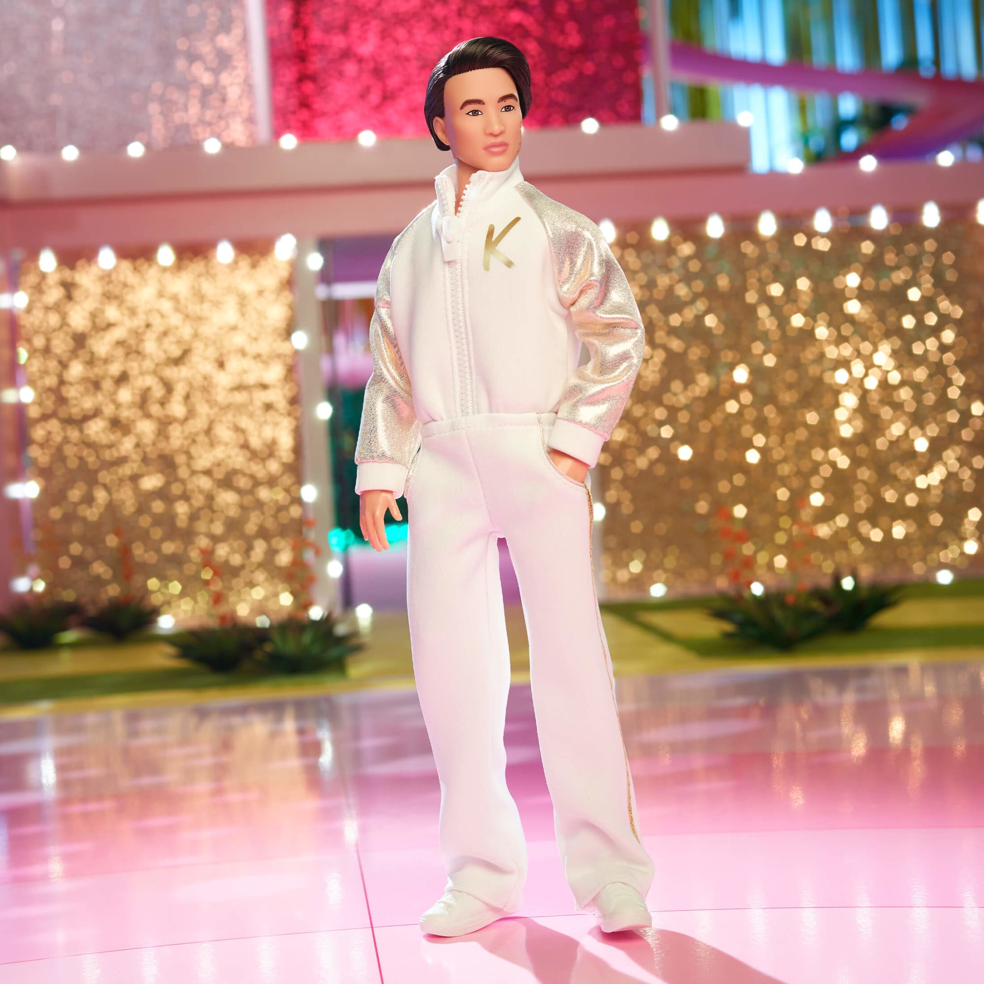 Ken Doll In White and Gold Tracksuit – Barbie The Movie - Image 9