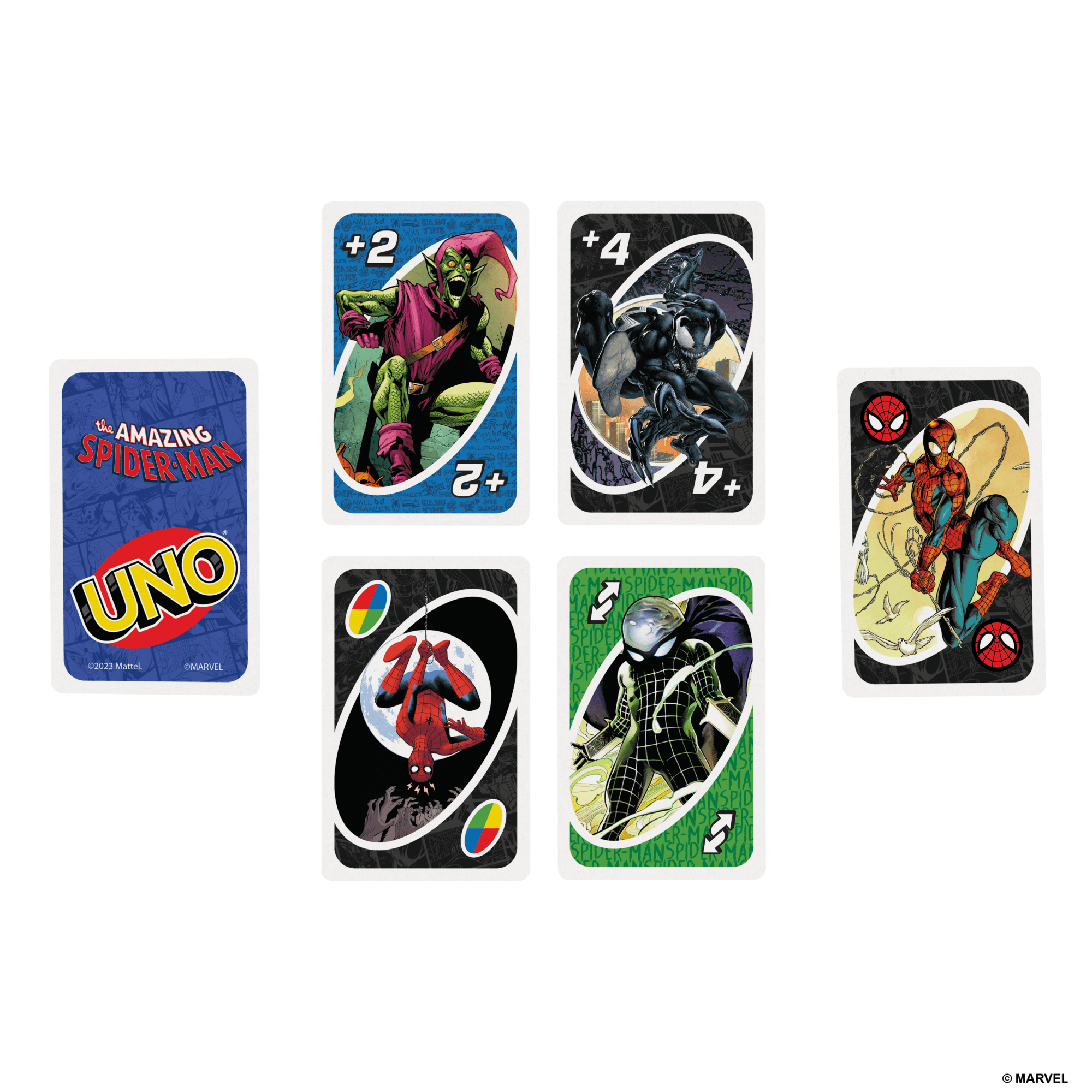 UNO The Amazing Spider-Man Card Game For Kids. Adults & Family Night inspired By Marvel Comic Book Series - Image 2