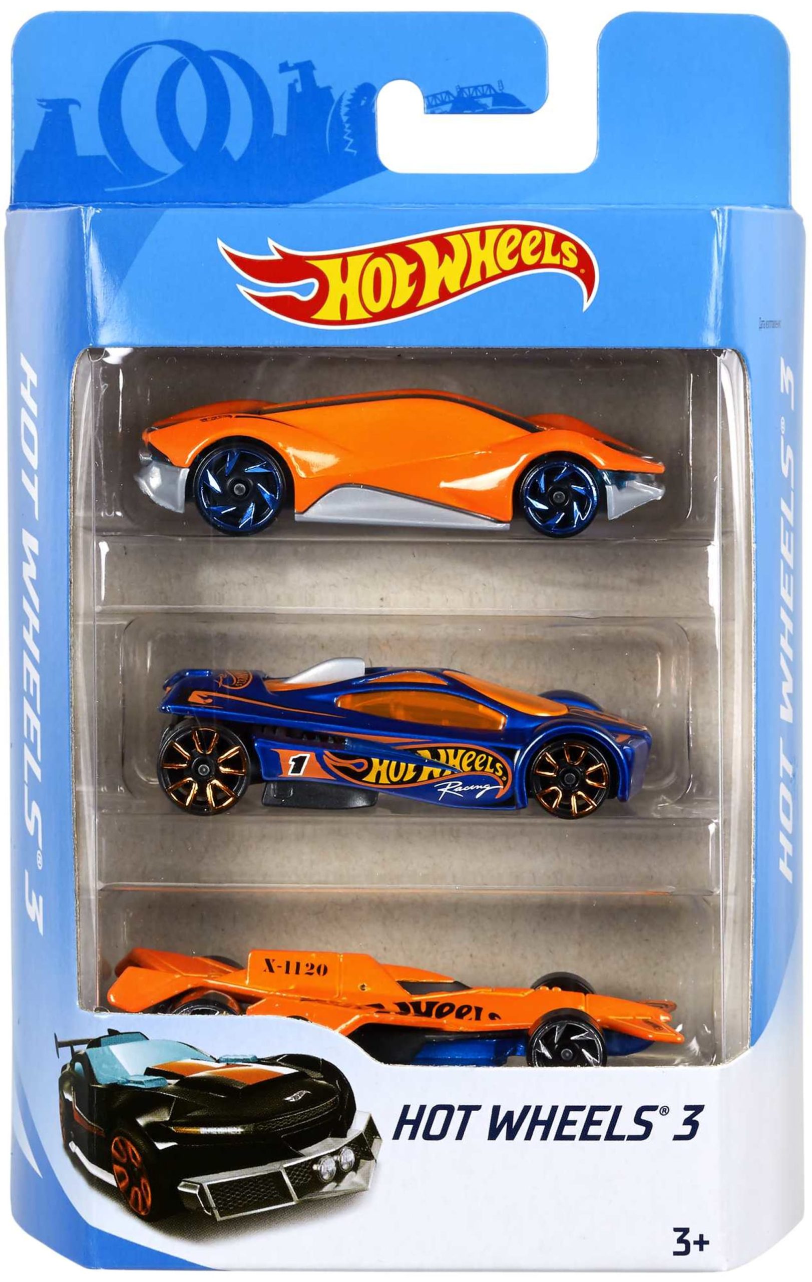 Hot Wheels 1:64 Scale Toy Cars & Trucks. 3-Pack - Image 5