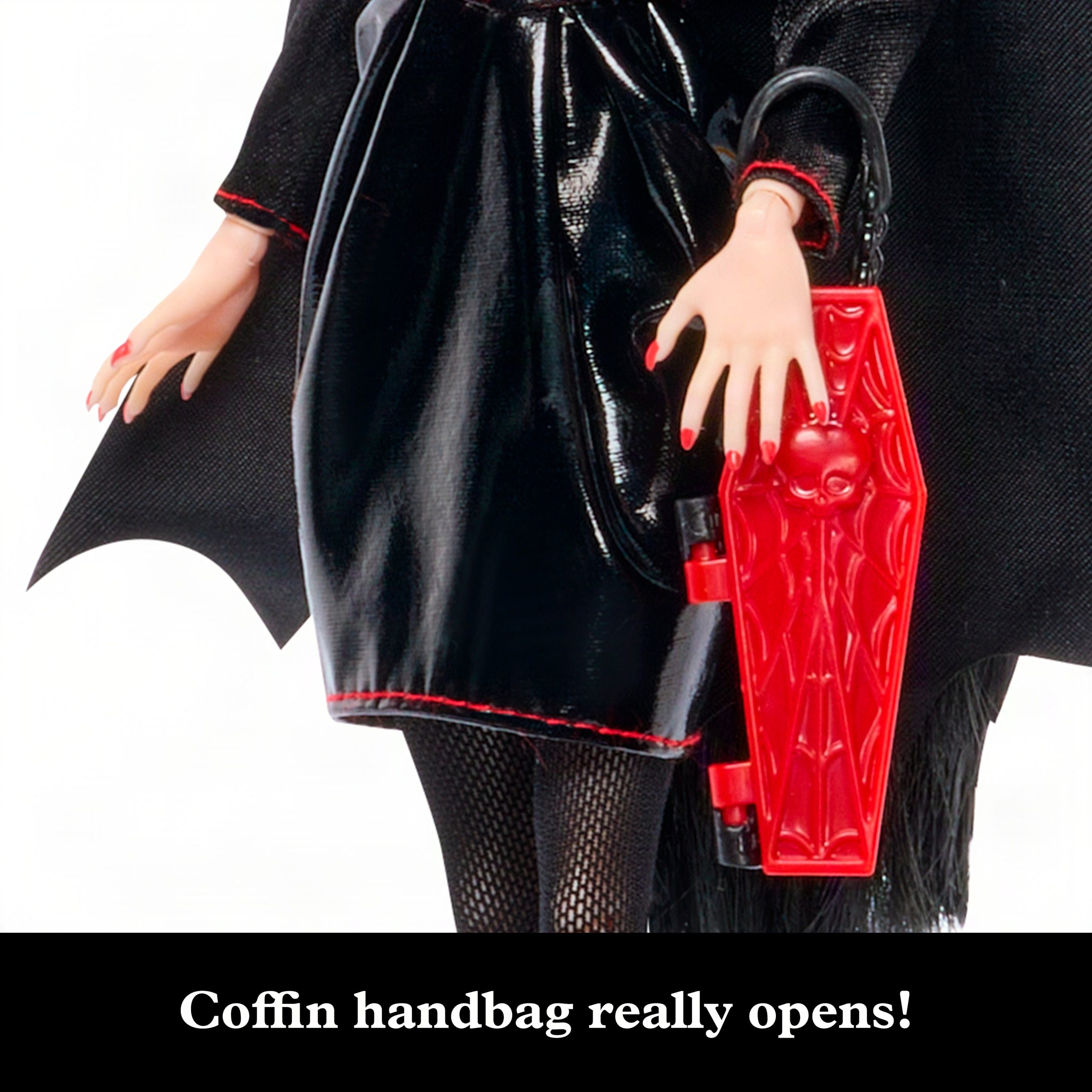 Monster High X Universal Monsters Dracula Collector Doll With Black Dress & Coffin Purse - Image 4