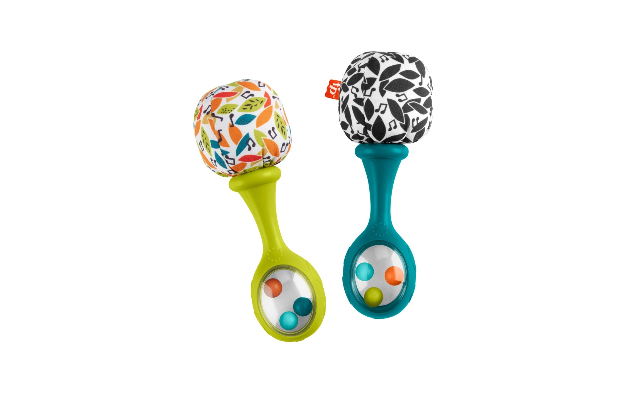Fisher-Price Rattle 'n Rock Maracas Set Of 2 Baby Rattles. Newborn Toys. Neutral Colors - Image 4