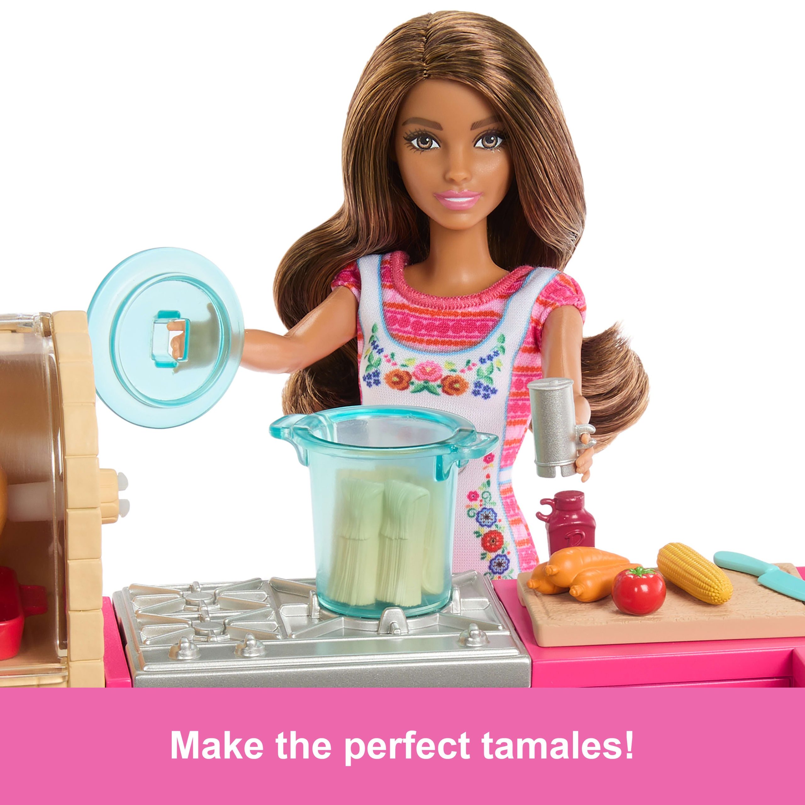 Barbie And Teresa Recipe For Friendship Teresa Doll & Kitchen Playset With 20+ Accessories - Image 5