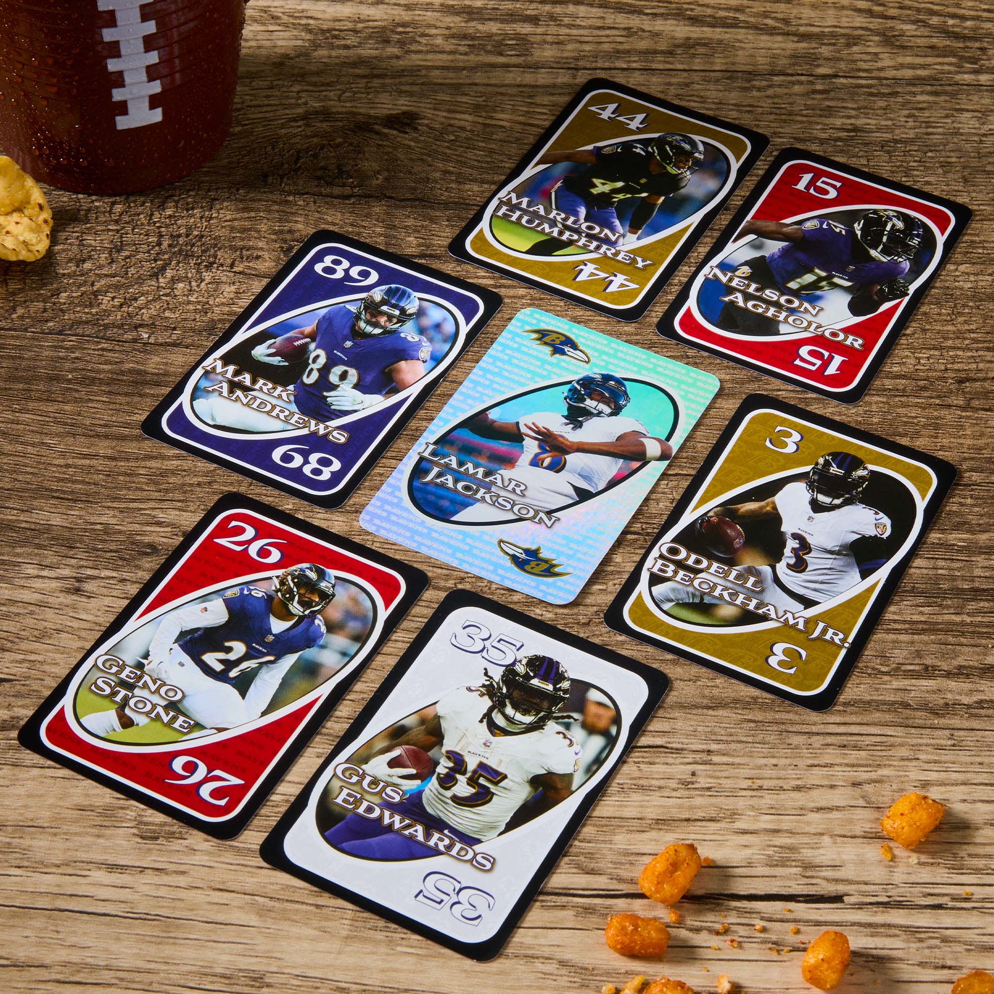 UNO Fandom NFL Baltimore Ravens Game Deck - Image 4