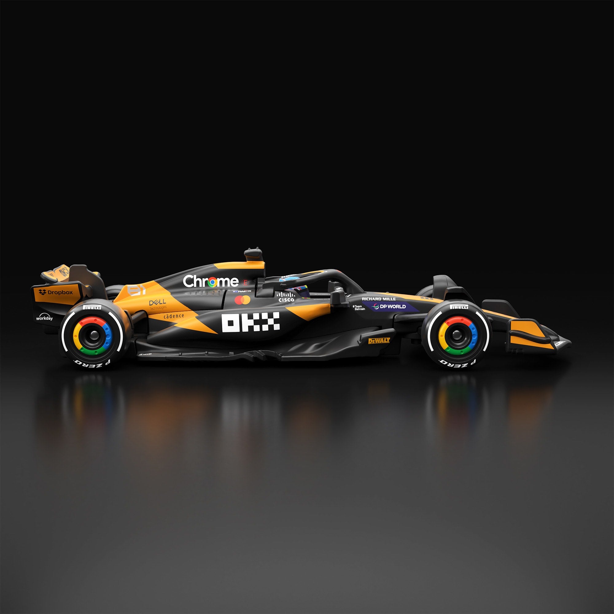 Hot Wheels F1 Series: 2024 McLaren Formula 1 Team MCL38 Car #81 - Image 4