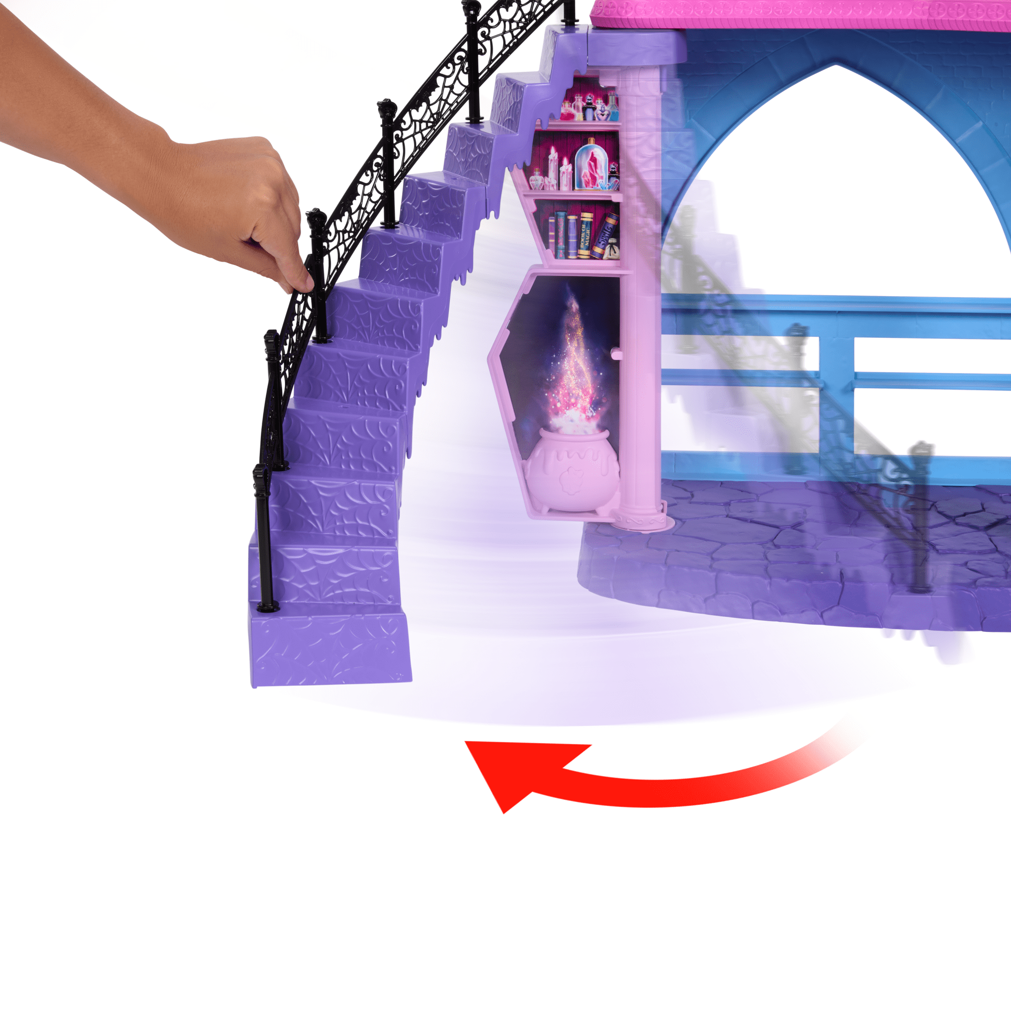 Monster High Haunted High School Doll House With 35+ Pieces Of Furniture And Accessories - Image 4