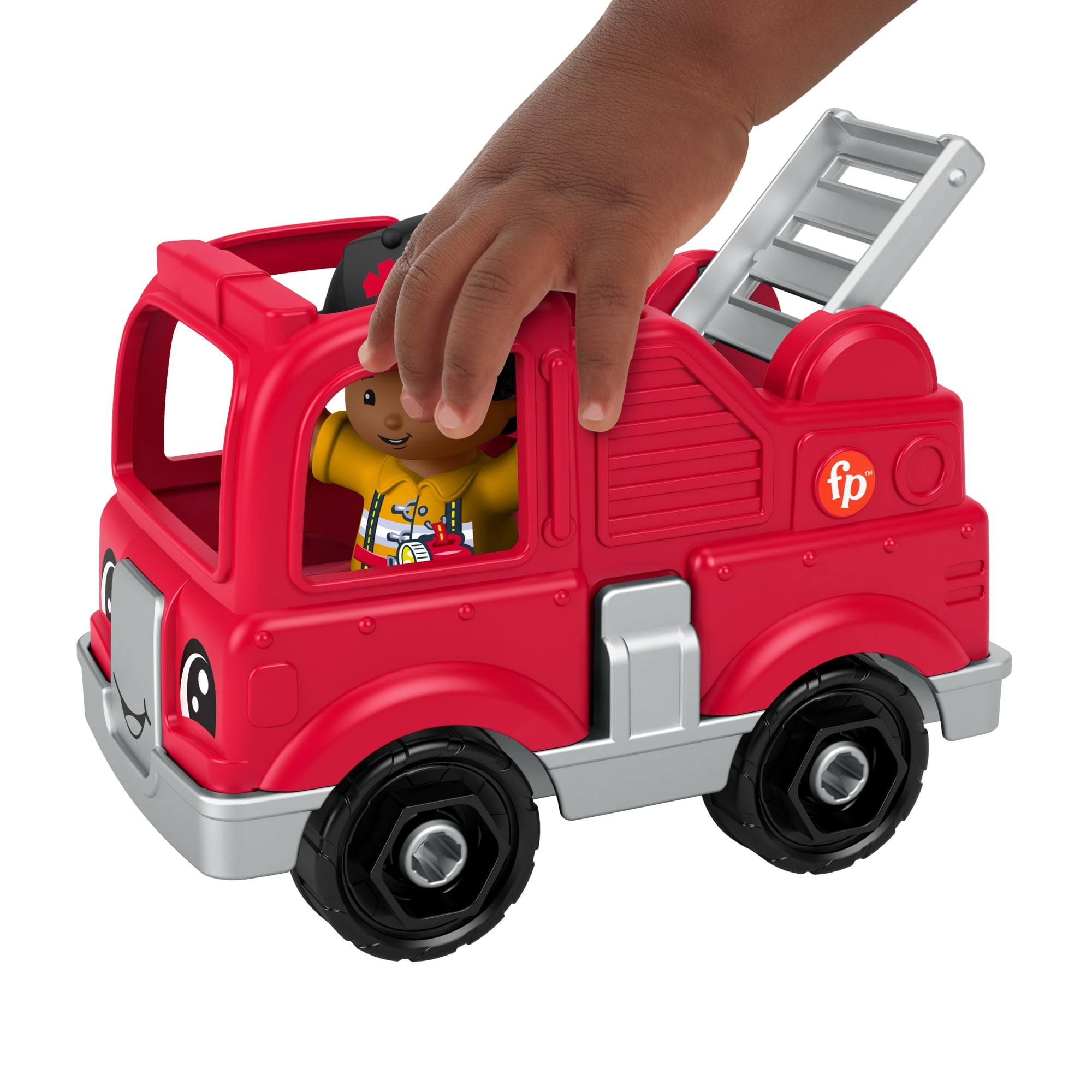 Fisher-Price Little People Camion de Pompiers et Figurine - Image 2