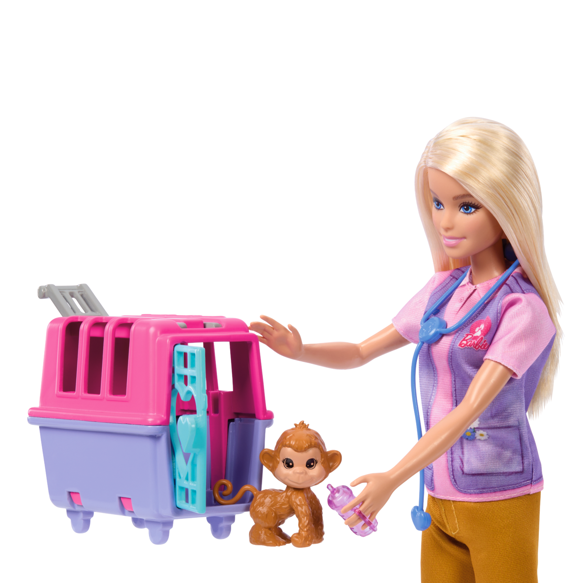 Barbie Animal Rescue & Recovery Playset With Blonde Doll. 2 Animal Figures & Accessories - Image 3