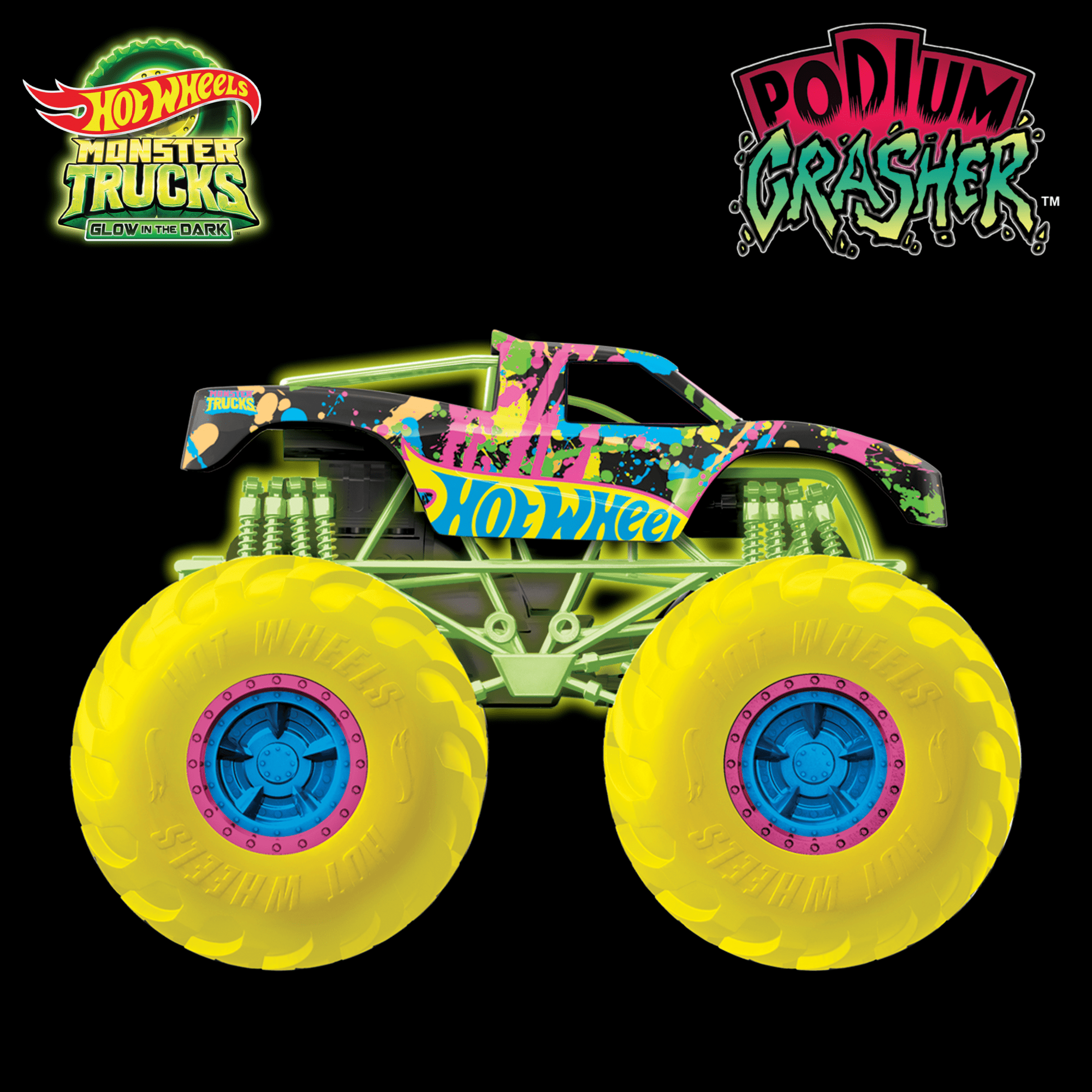 Hot Wheels Monster Trucks Die-Cast 1:64 Scale Toy Truck That Glows in The Dark - Image 5