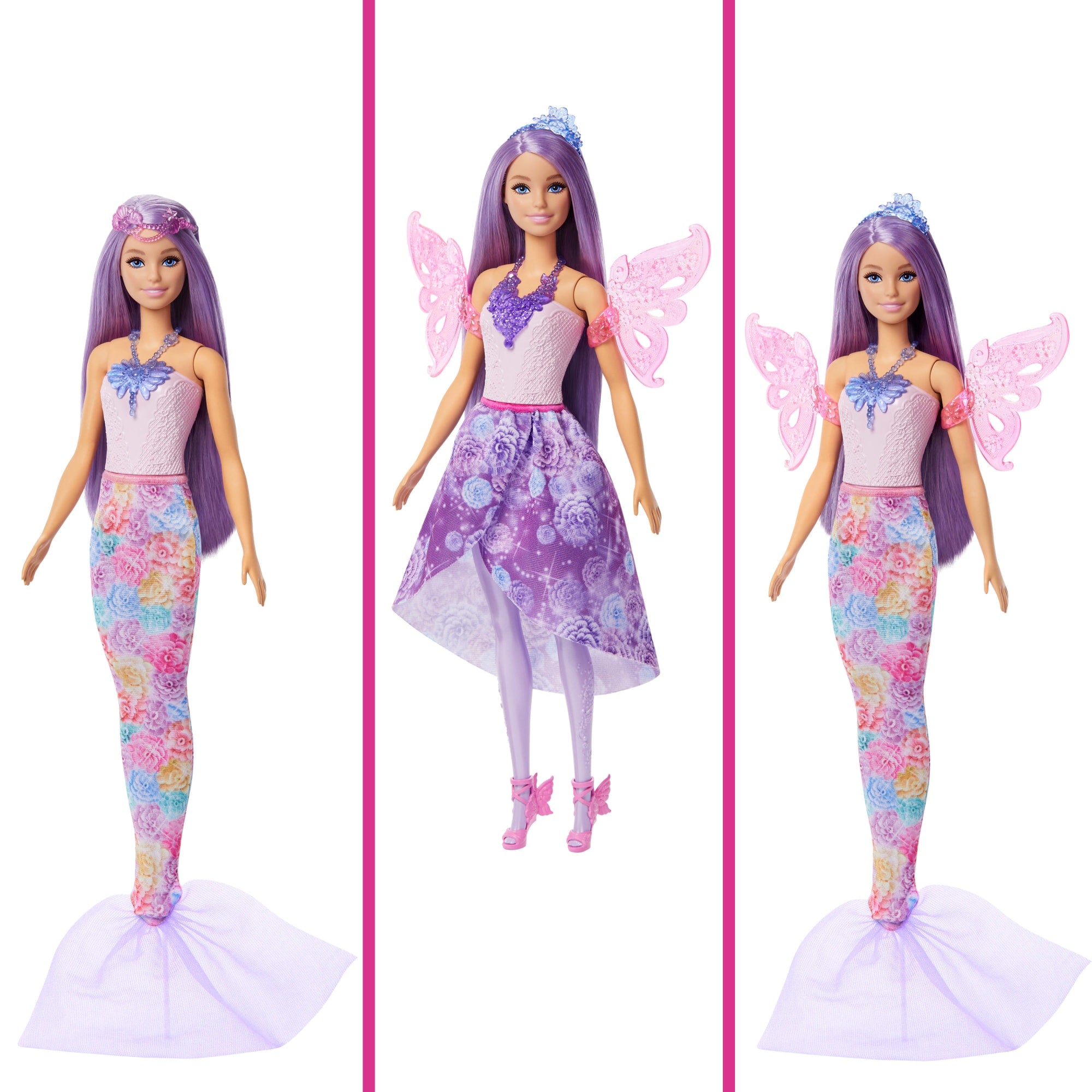 Barbie Fantasía Boneca Looks Fada e Sereia - Image 3