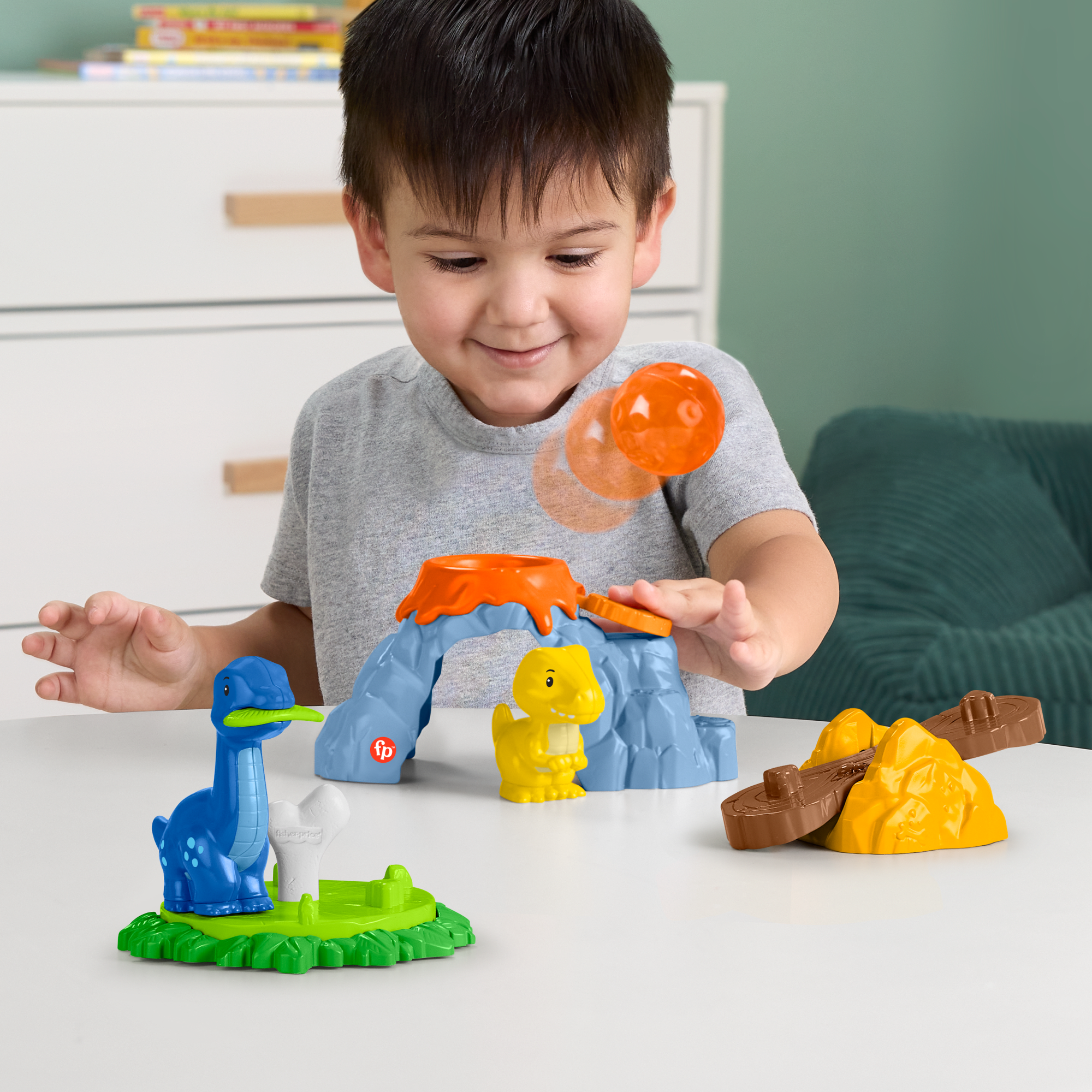 Fisher-Price Little People Le Terrain de Jeu des Dinosaures - Image 2
