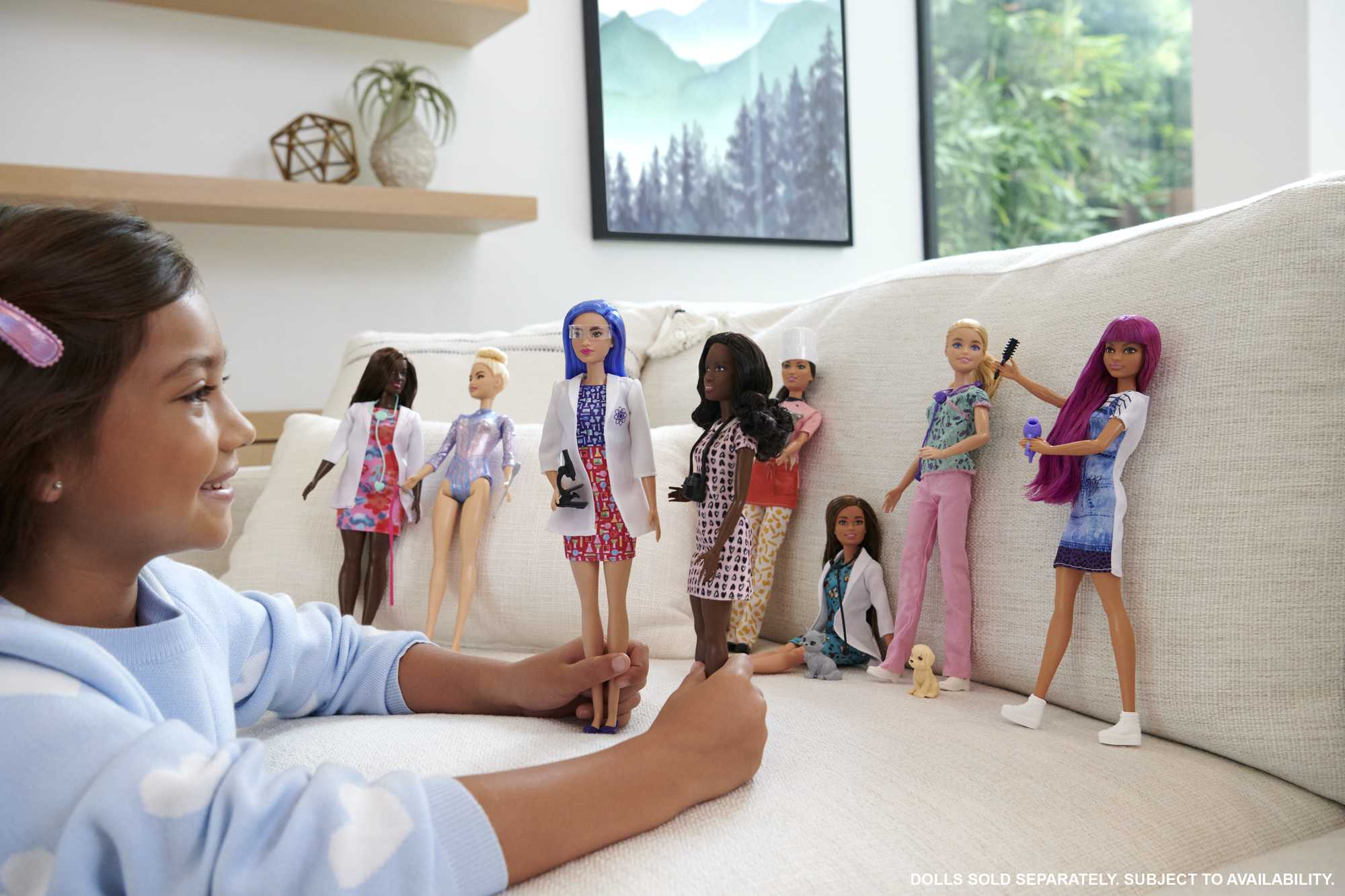 Barbie Nurse Fashion Doll Dressed in Medical Scrubs. White Shoes & Stethoscope Accessory - Image 2