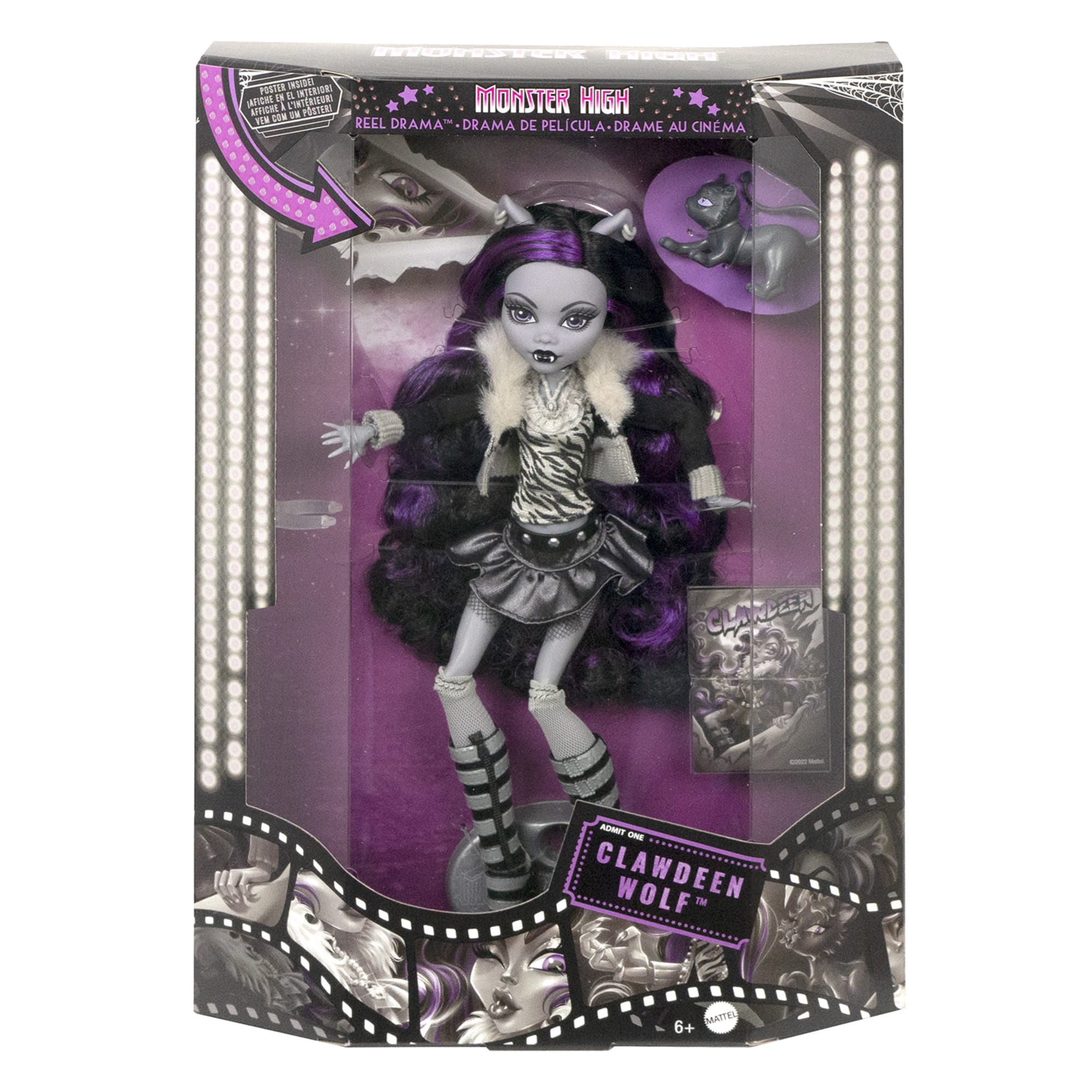 Monster High Reel Drama Clawdeen Wolf Doll - Image 6