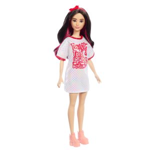 Barbie Fashionistas Doll #214. Black Wavy Hair With Twist 'n' Turn Dress & Accessories. 65Th Anniversary