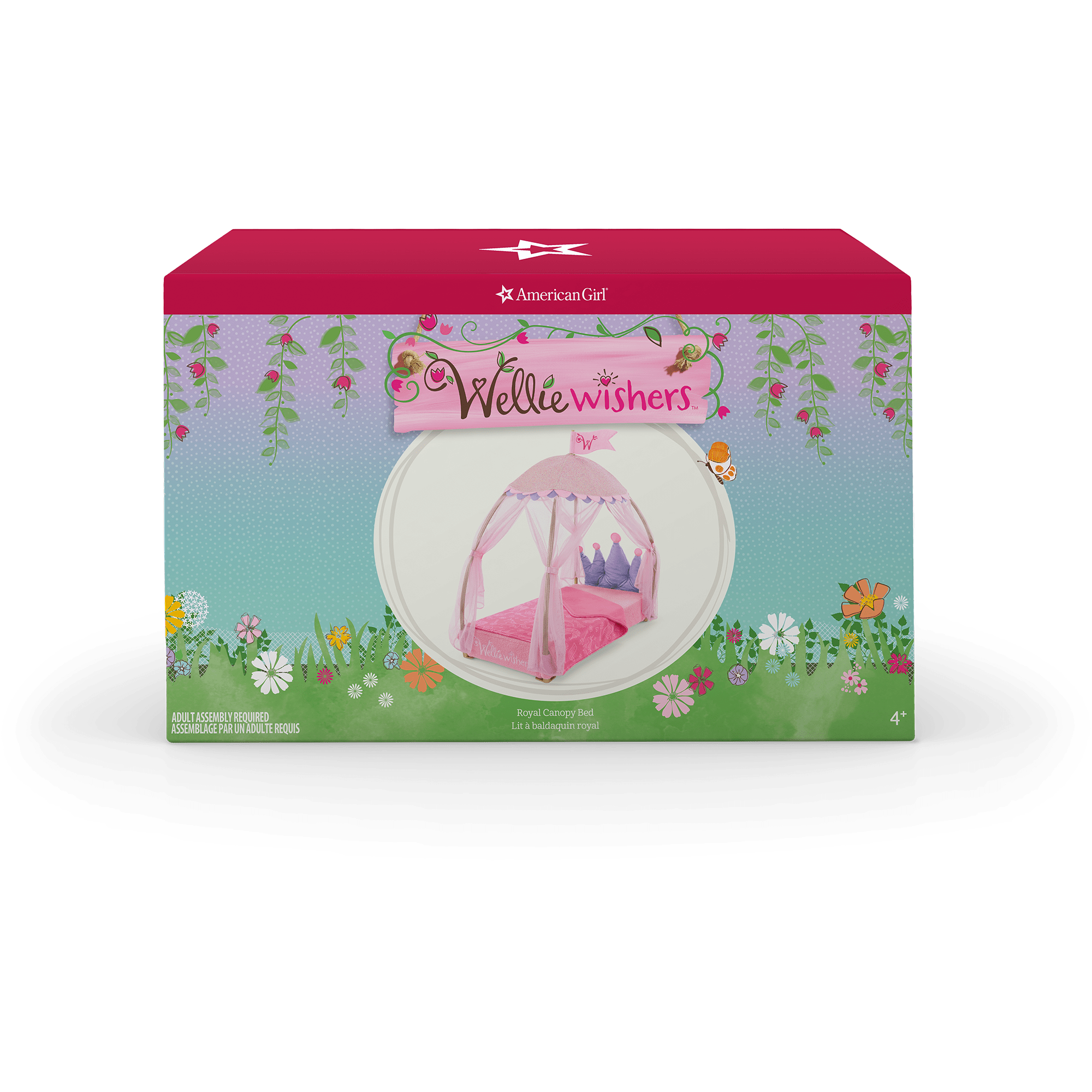 Royal Canopy Bed for WellieWishers™ Dolls - Image 5