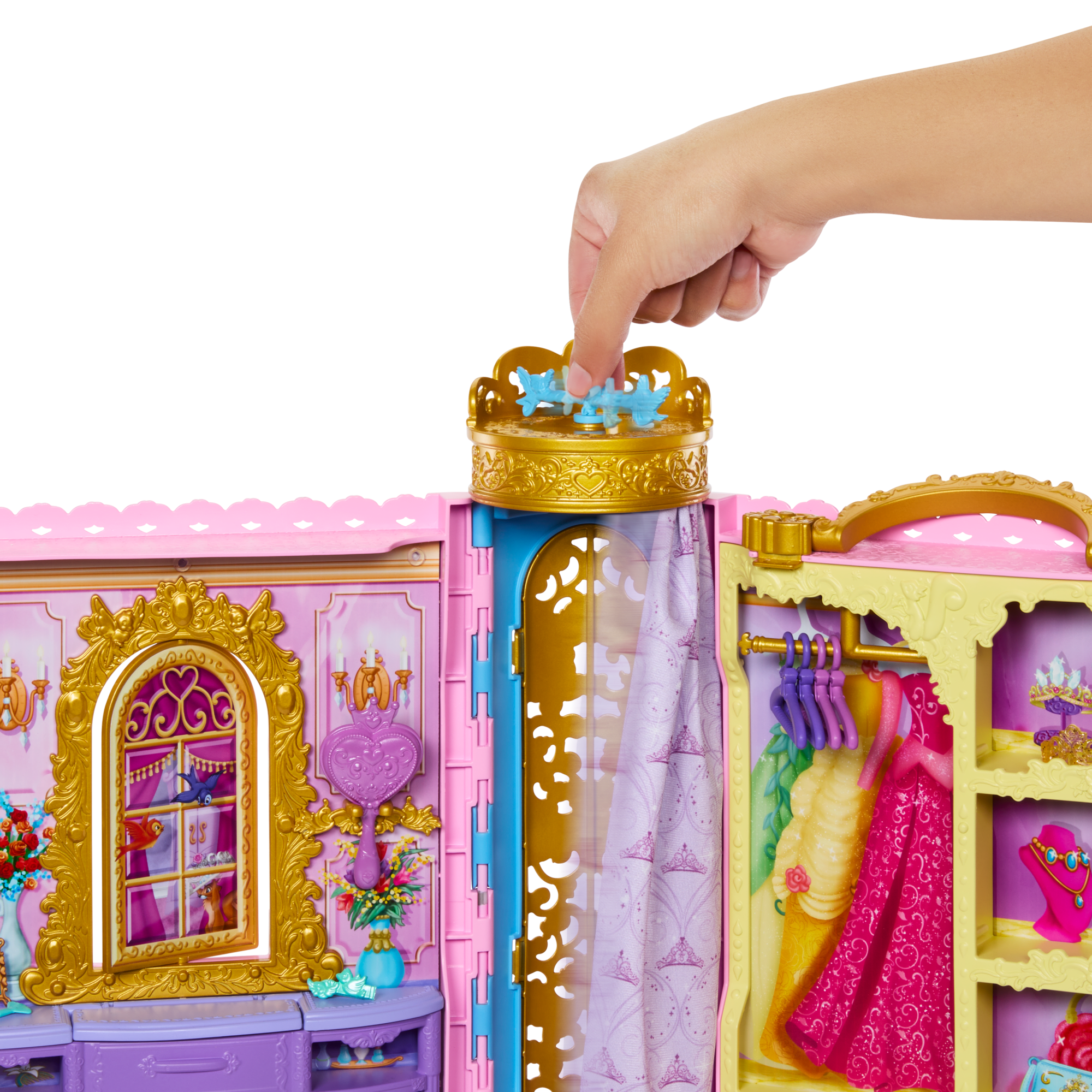 Disney Princesa Conjunto de Brinquedo Armário Mágico com Boneca Bella - Image 3