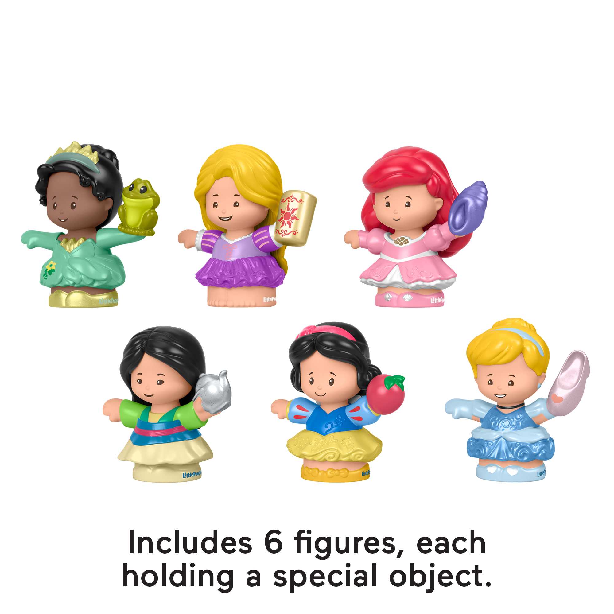 Disney Princess Gift Set Little People Character Figures For Toddlers. 6 Pieces - Image 4
