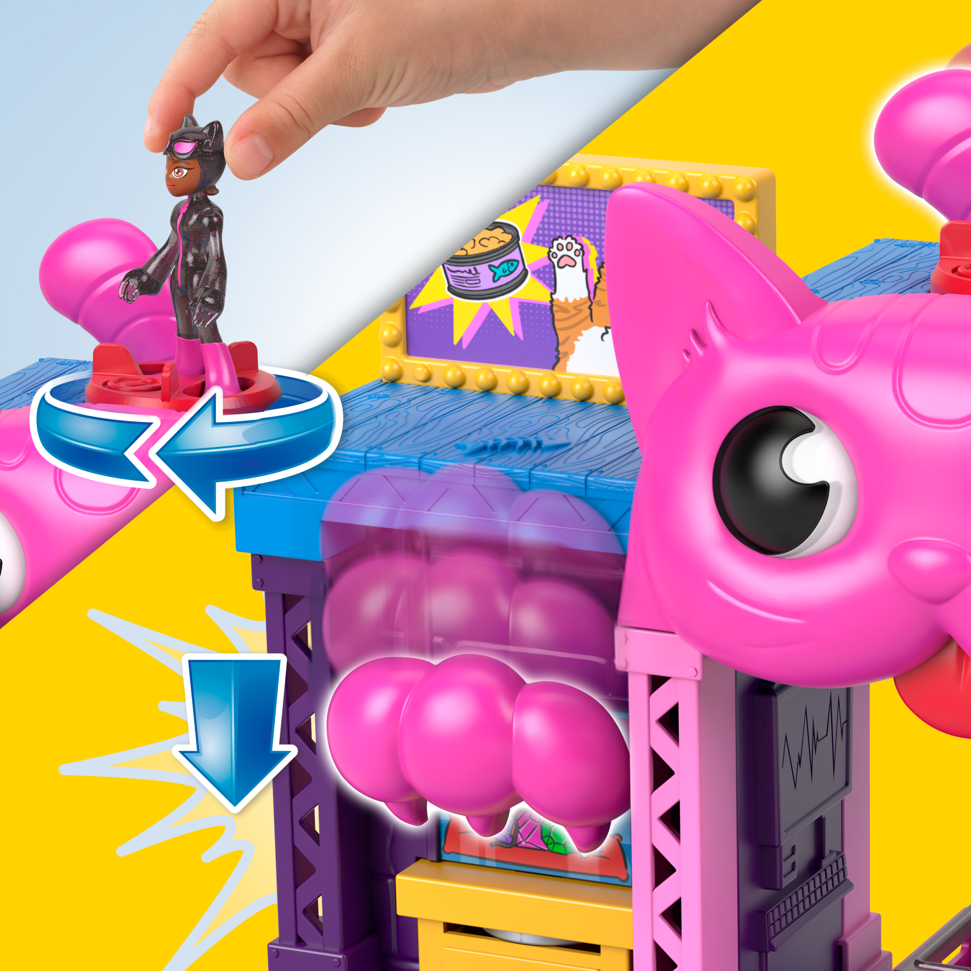 Imaginext Dc Super Friends Maison de Jeu de Catwoman. Figurine. Acc. - Image 3