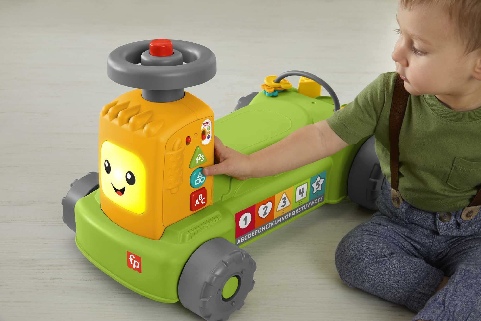 Fisher-Price Rires et Éveil Tracteur de La Ferme Au Marché 4-en-1 - Image 3
