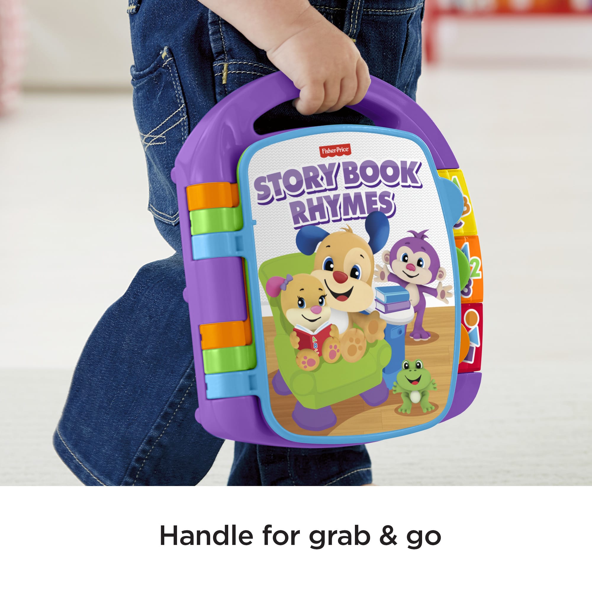 Fisher-Price Laugh & Learn Storybook Rhymes Musical Electronic Learning Toy For Baby & Toddler - Image 5