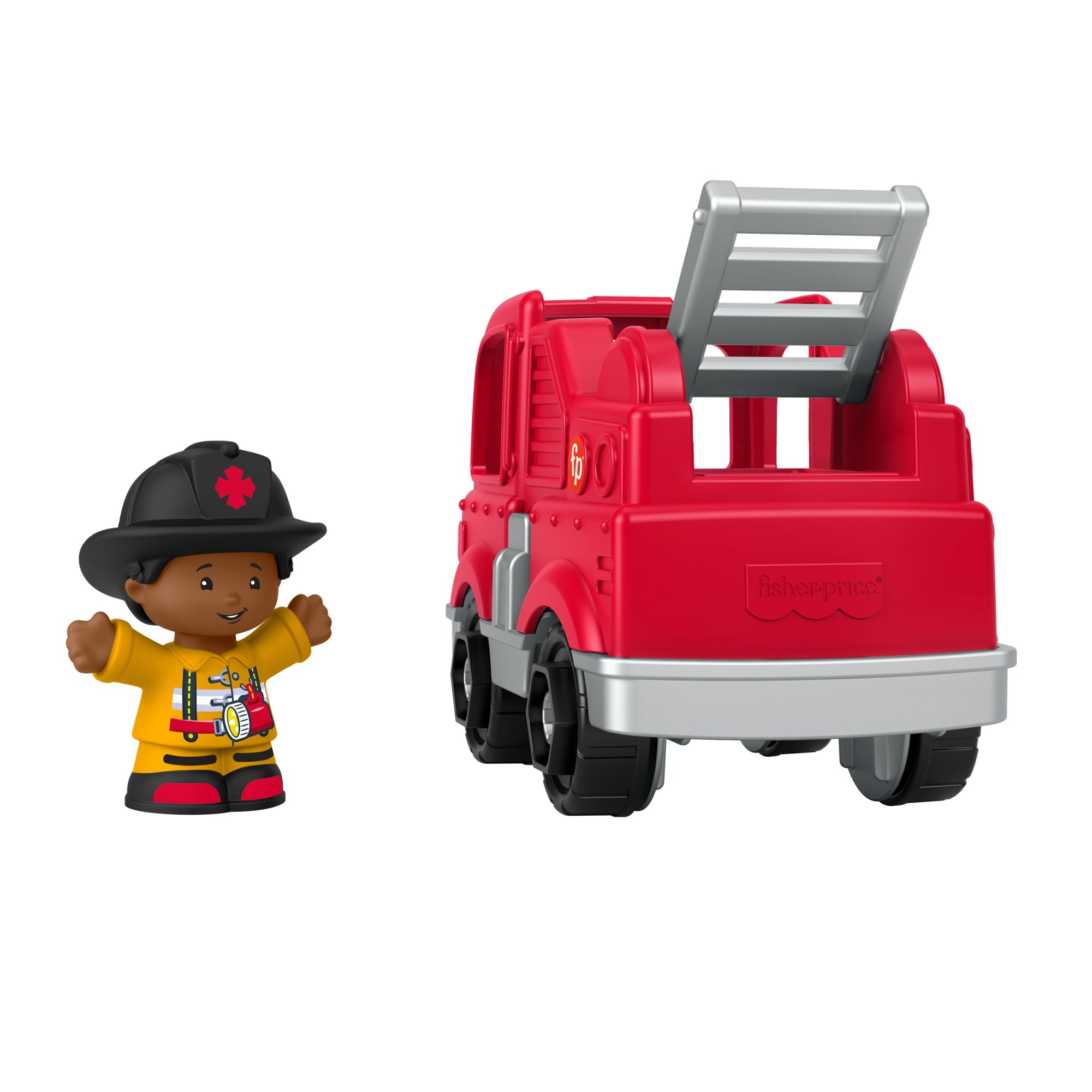 Fisher-Price Little People Camion de Pompiers et Figurine - Image 3