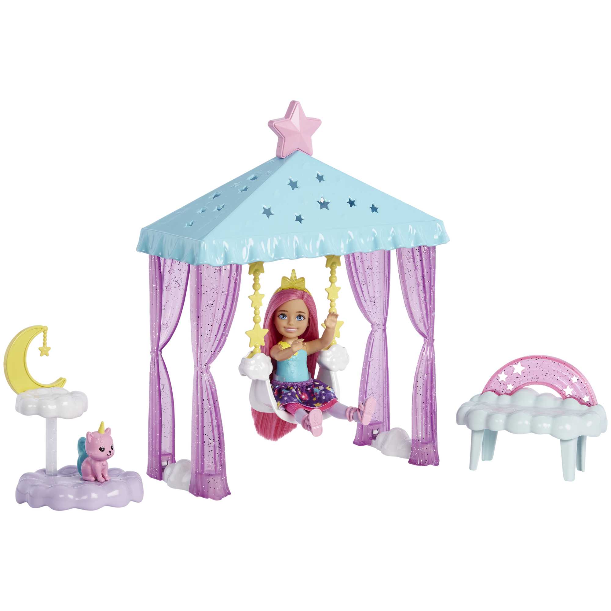 Barbie®-La Tête Dans Les Étoiles-Coffret Avec Poupée Chelsea et Chat
