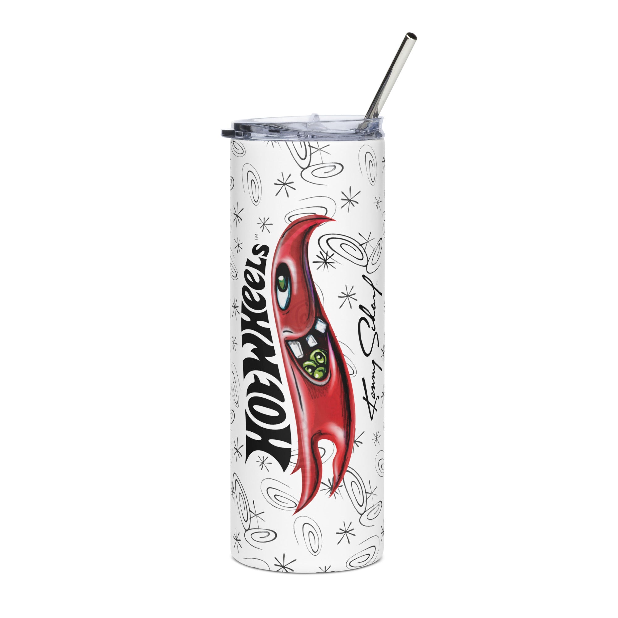 Hot Wheels x Kenny Scharf White Tumbler - Image 4