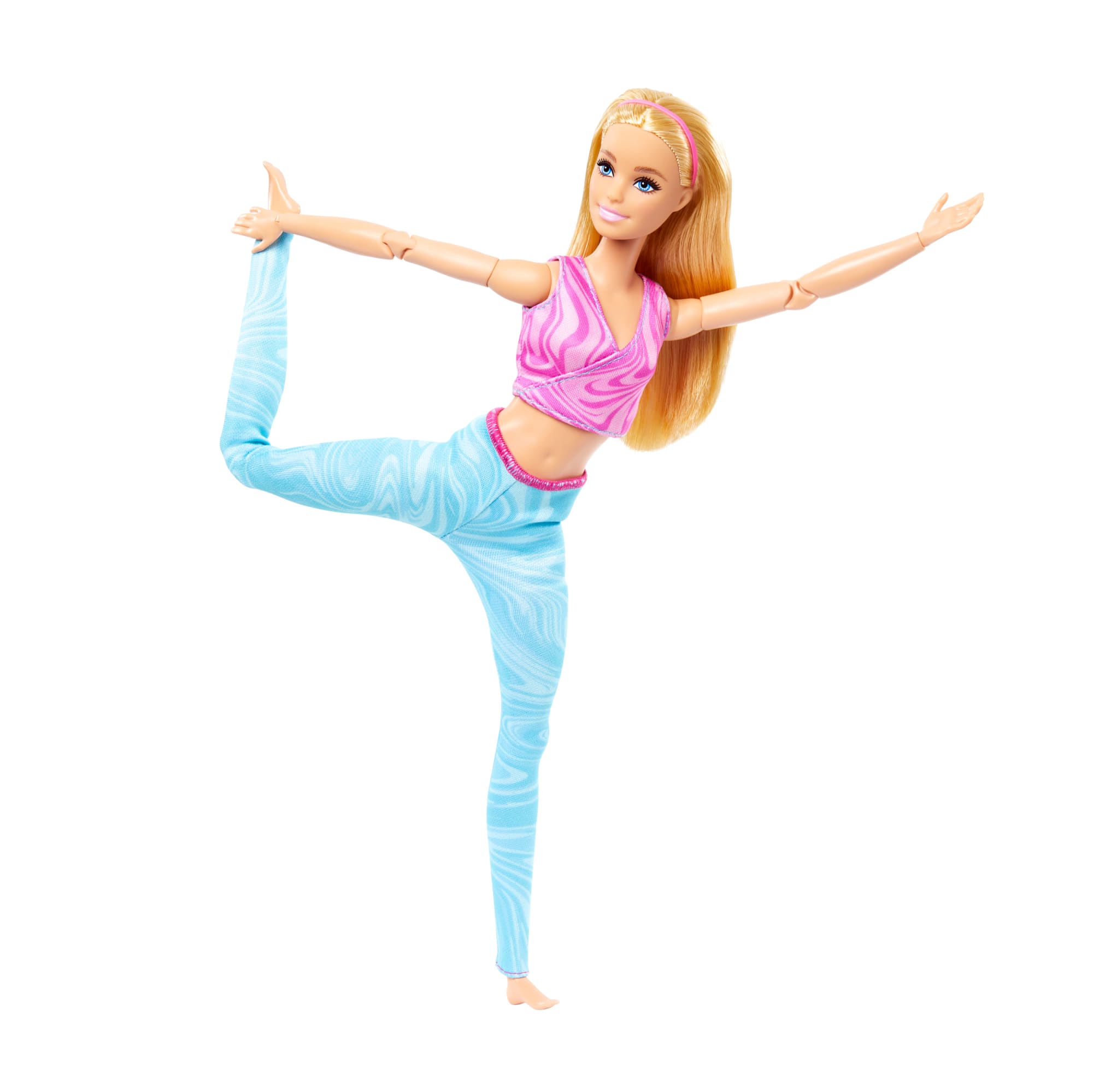 Barbie-Barbie Fitness-Poupée Blonde Articulée Avec Tenue Amovible - Image 4