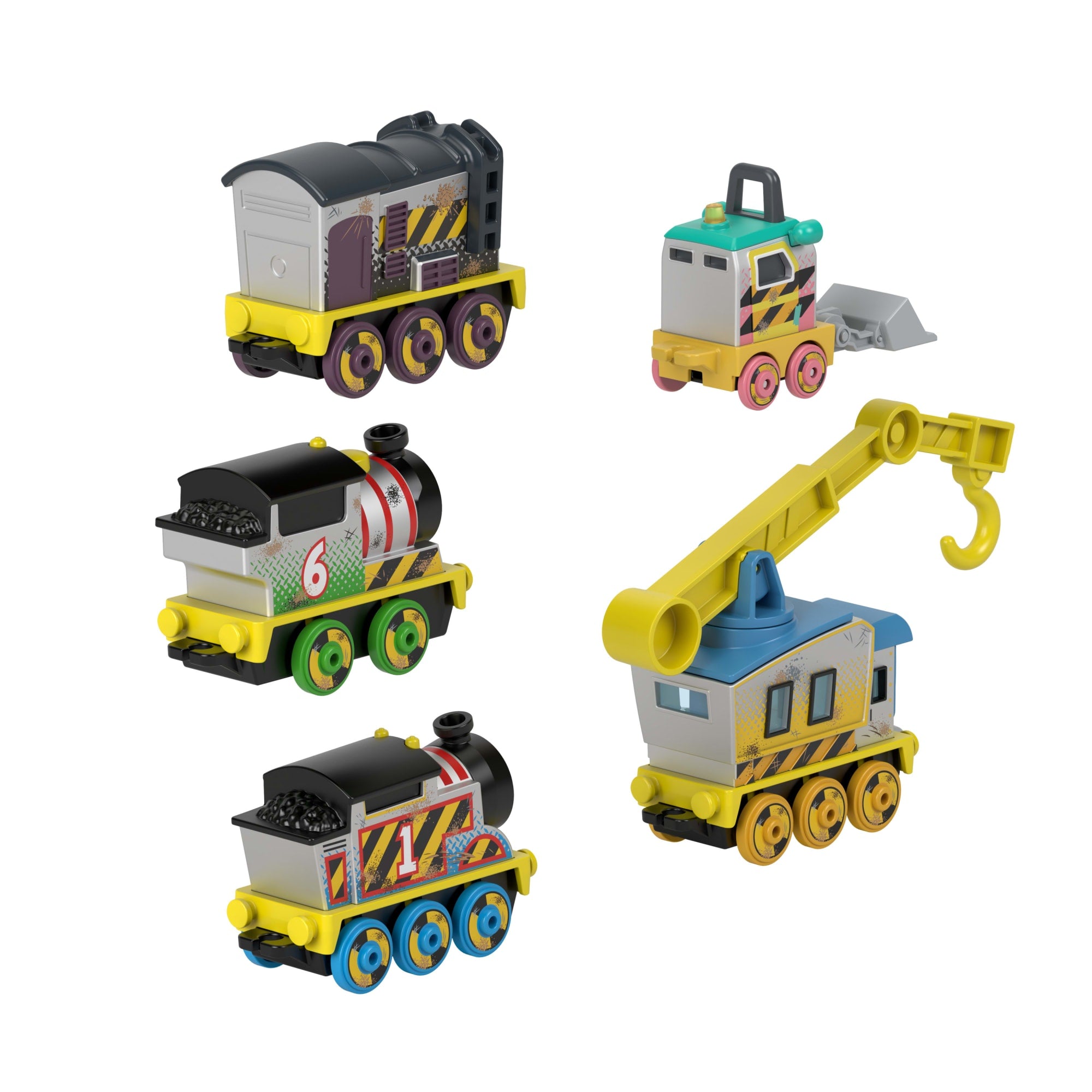 Thomas & Friends Construction Crew 5-Piece Diecast Metal Toy Train & Vehicle Set - Image 5