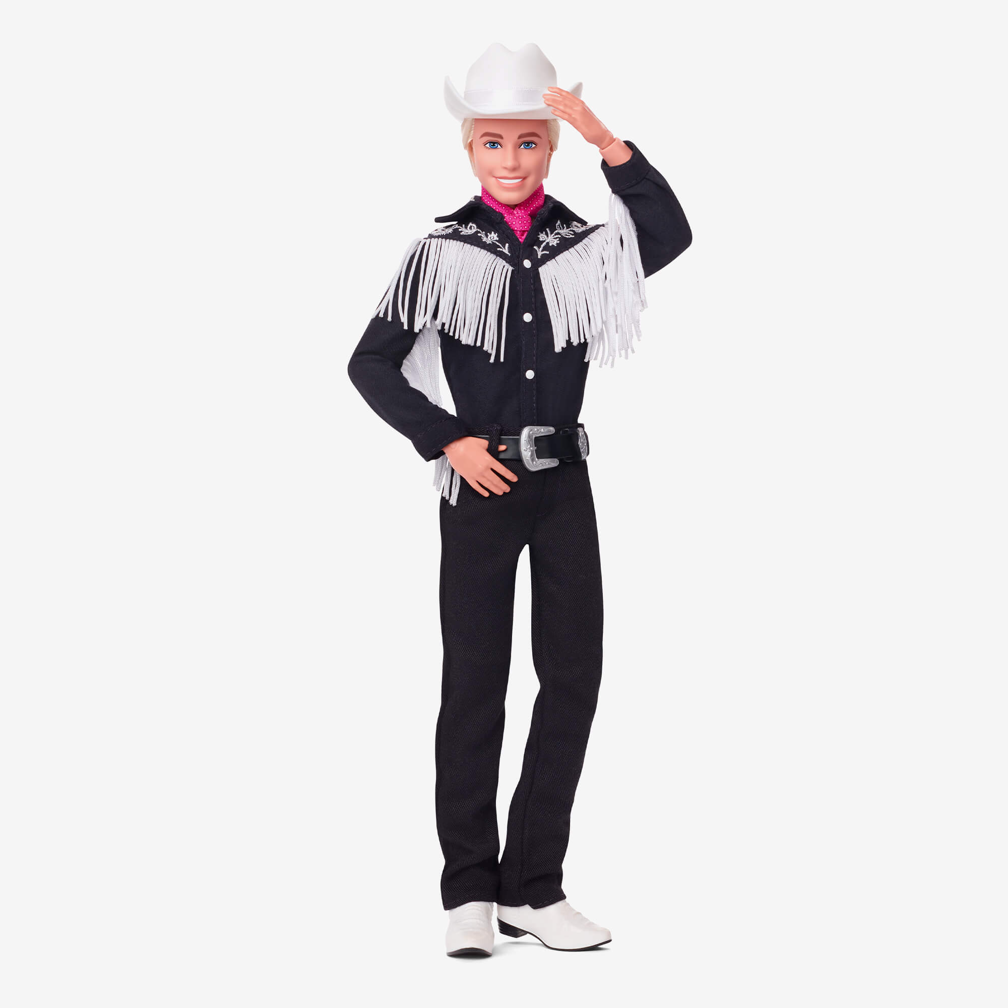 Ken Doll in Black and White Western Outfit – Barbie The Movie - Image 3