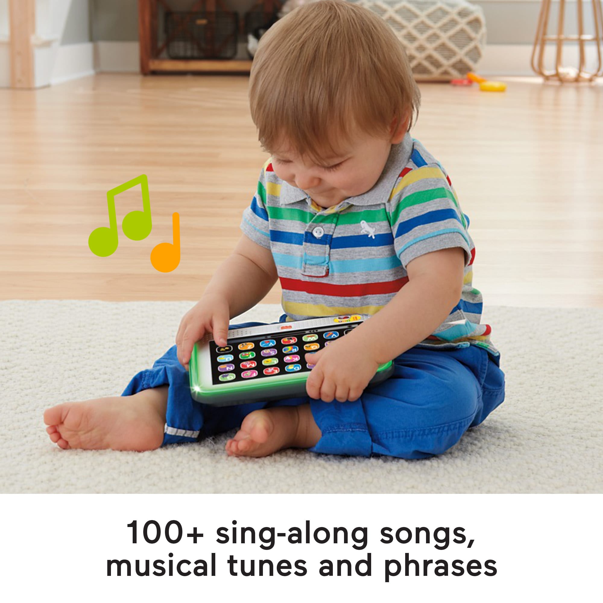 Fisher-Price Laugh & Learn Smart Stages Tablet Toddler Electronic Musical Learning Toy - Image 5