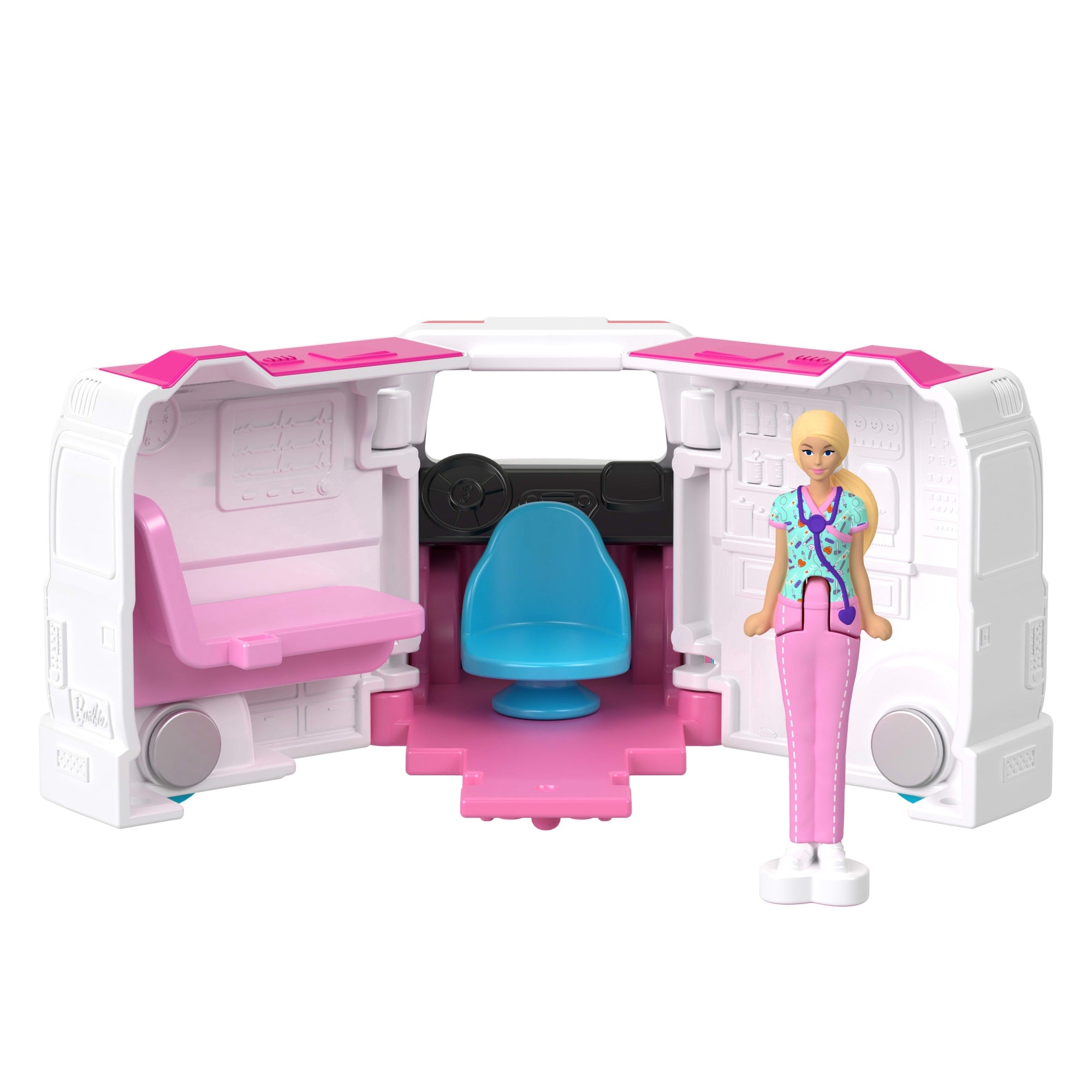 Barbie Mini BarbieLand Veículo para Boneca Ambulância com Mini Boneca - Image 4