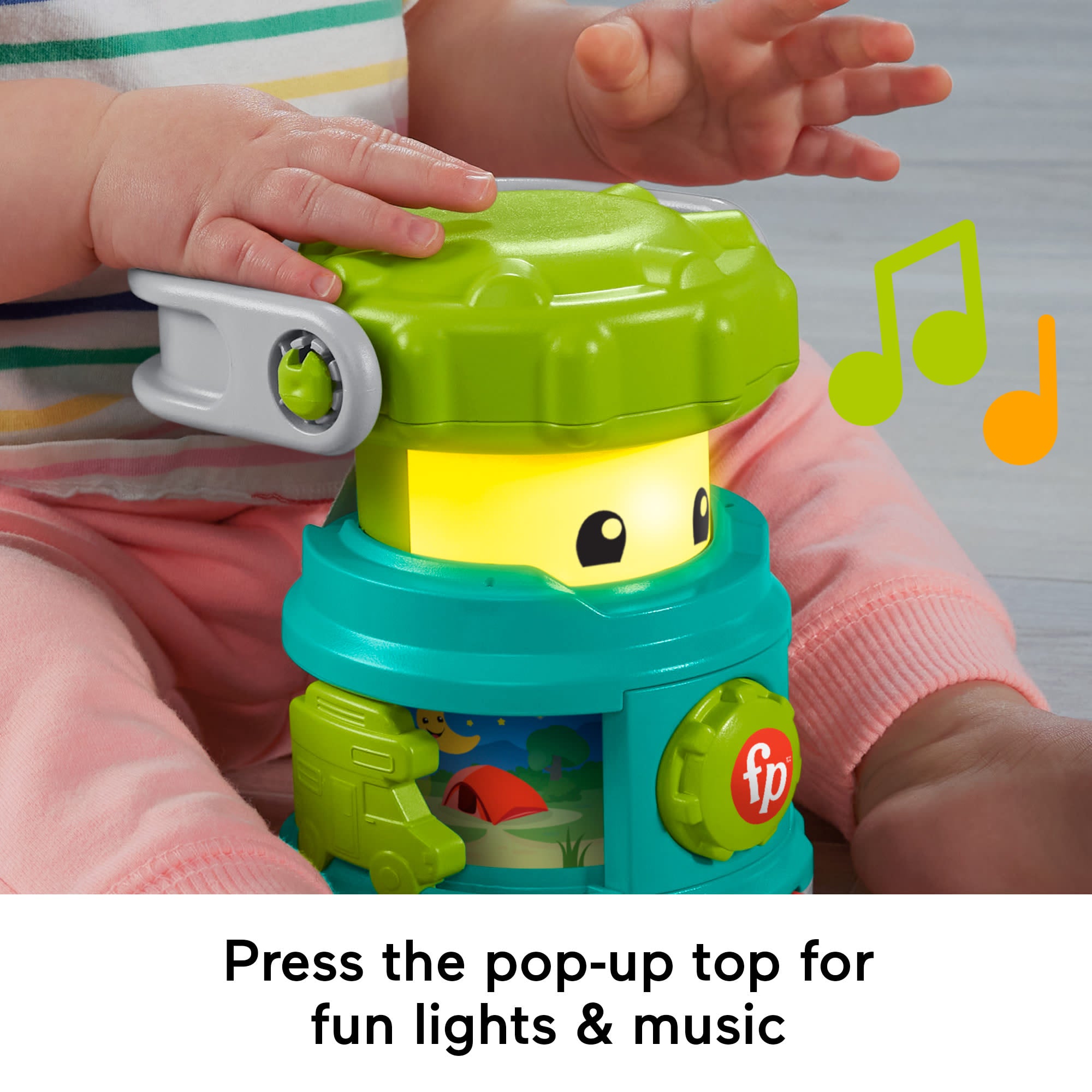 Fisher-Price Laugh & Learn Camping Fun Lantern Baby & Toddler Learning Toy With Lights & Music - Image 3