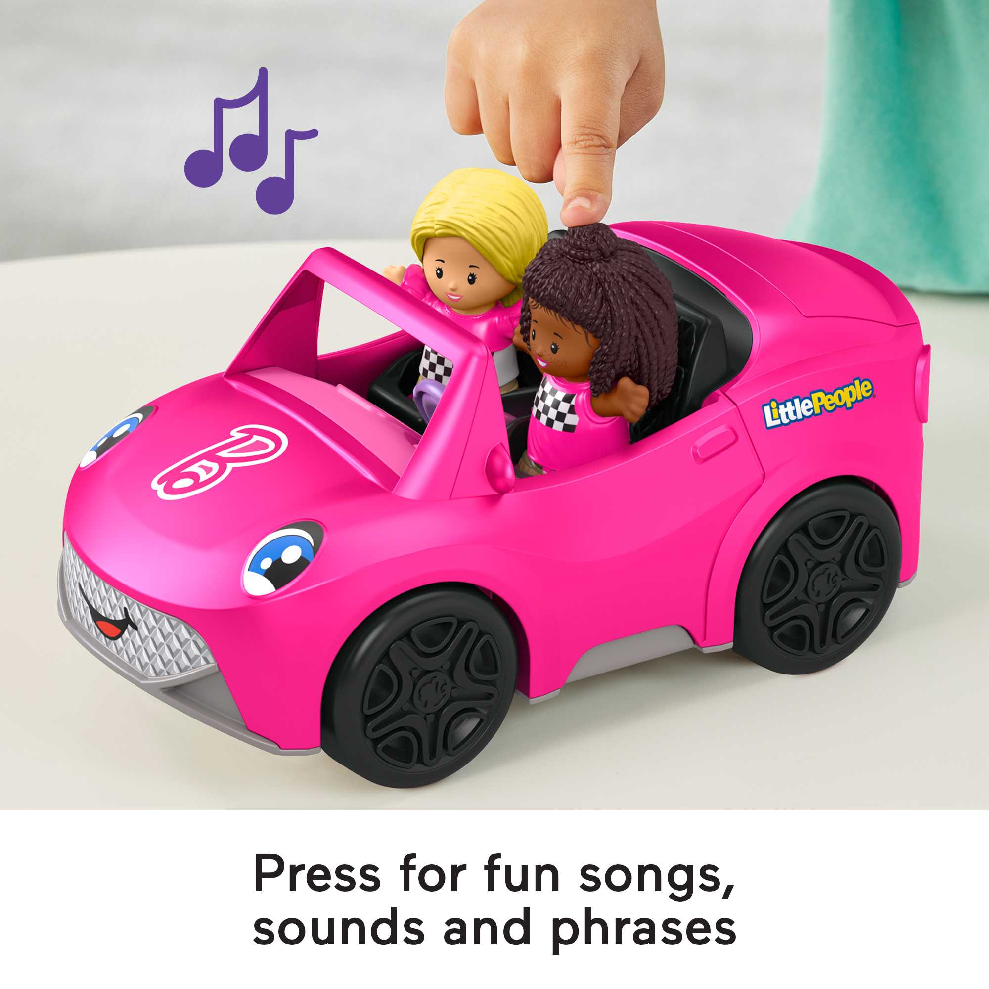Barbie Convertible Vehicle And Figure Set By Little People - Image 3