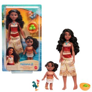 Disney Moana 2 Moana & Simea Sister Set With 2 Fashion Dolls & 3 Accessories. Inspired By The Movie