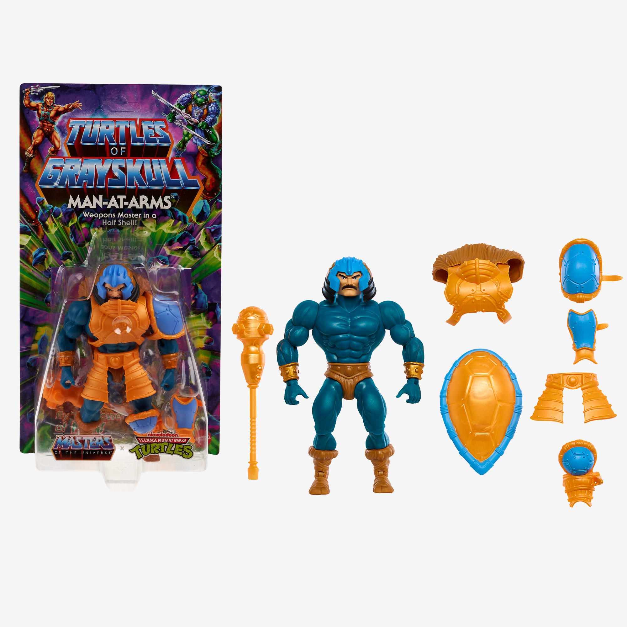 Masters of the Universe Origins Turtles of Grayskull Man-At-Arms Action Figure - Image 6