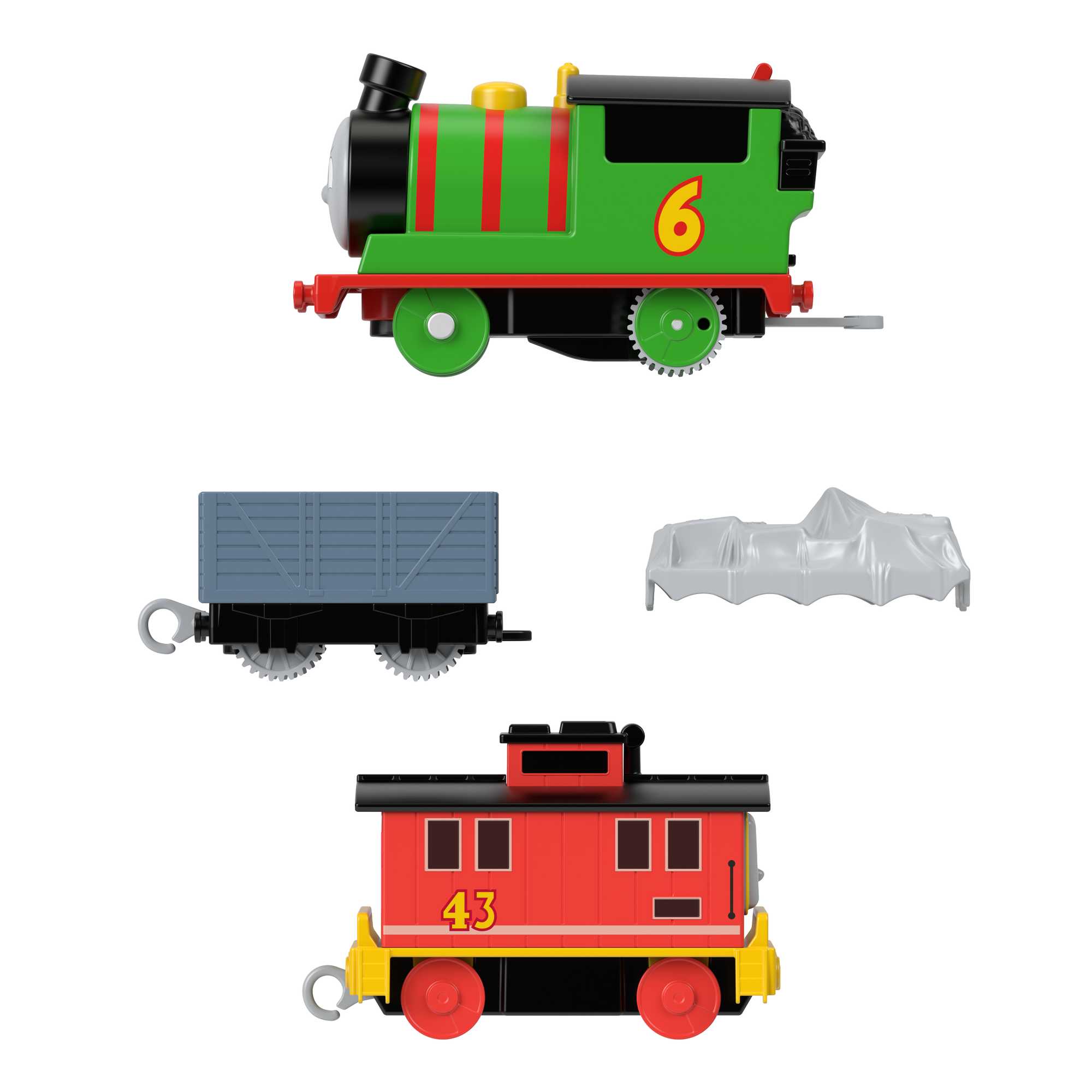 Thomas & Friends Percy & Brake Car Bruno Motorized Vehicle Set - Image 5