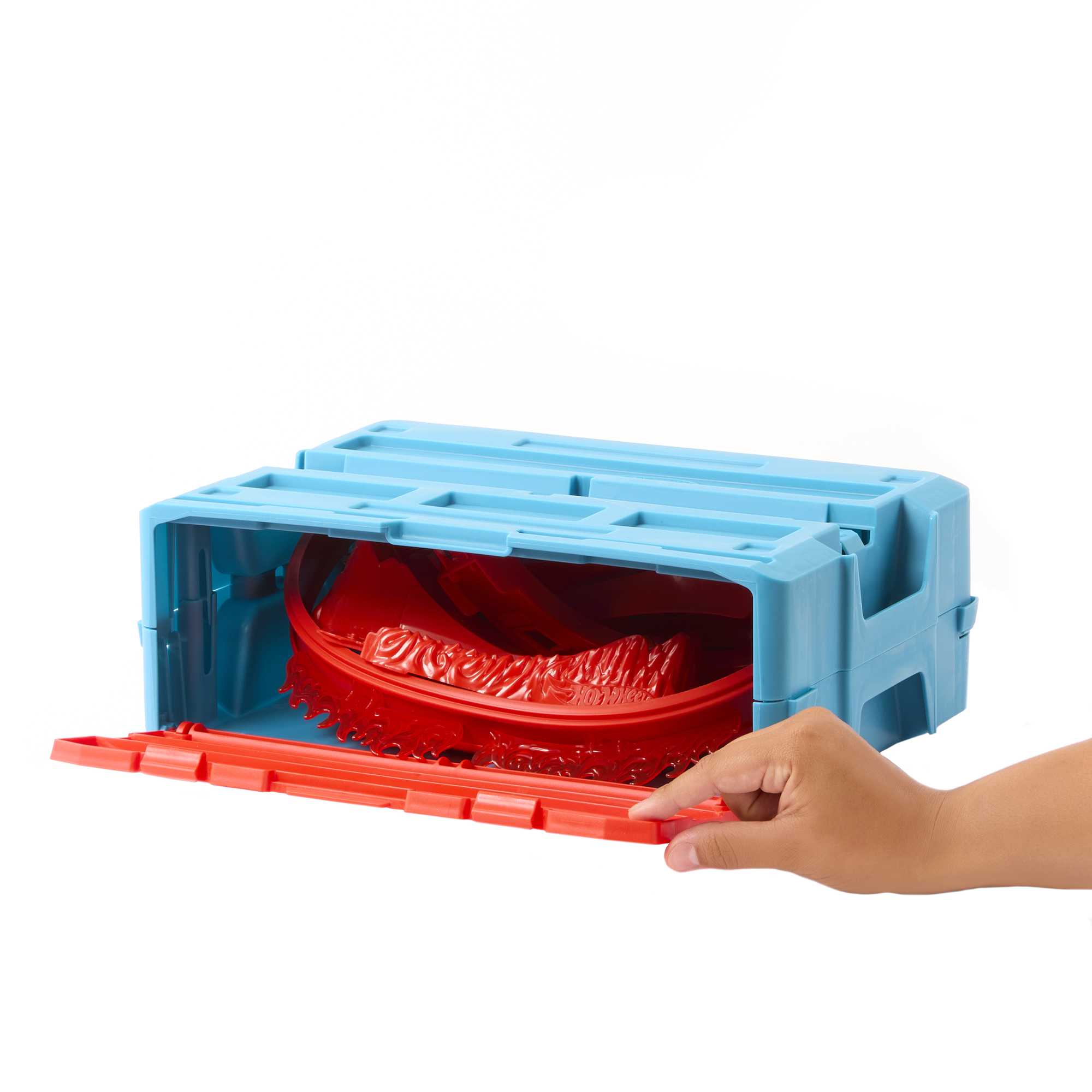 Hot Wheels Track Set And 1 Hot Wheels Car. Fire-Themed Track Building Set - Image 4
