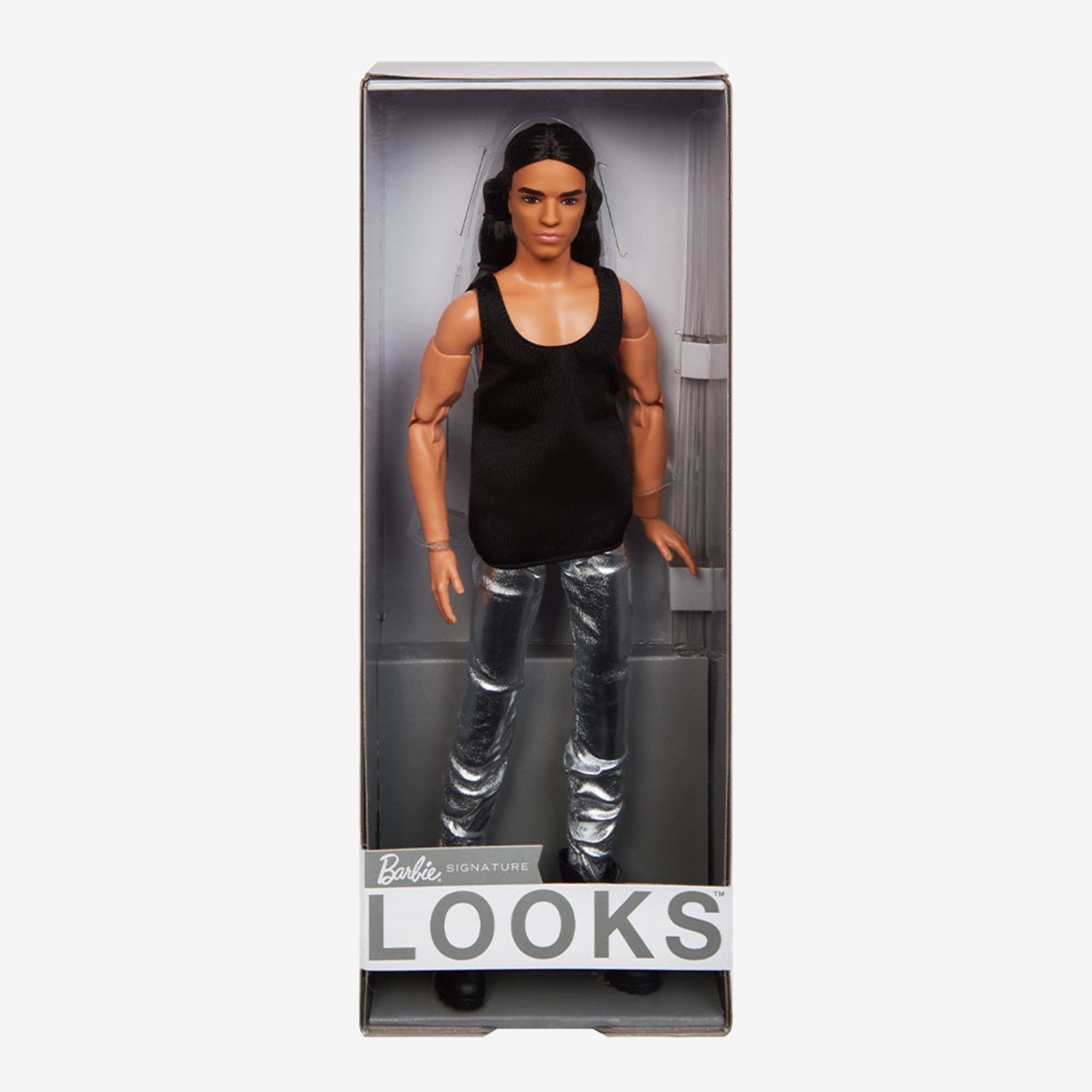 Barbie Looks Doll (Ken Doll Long Brunette Hair) - Image 8