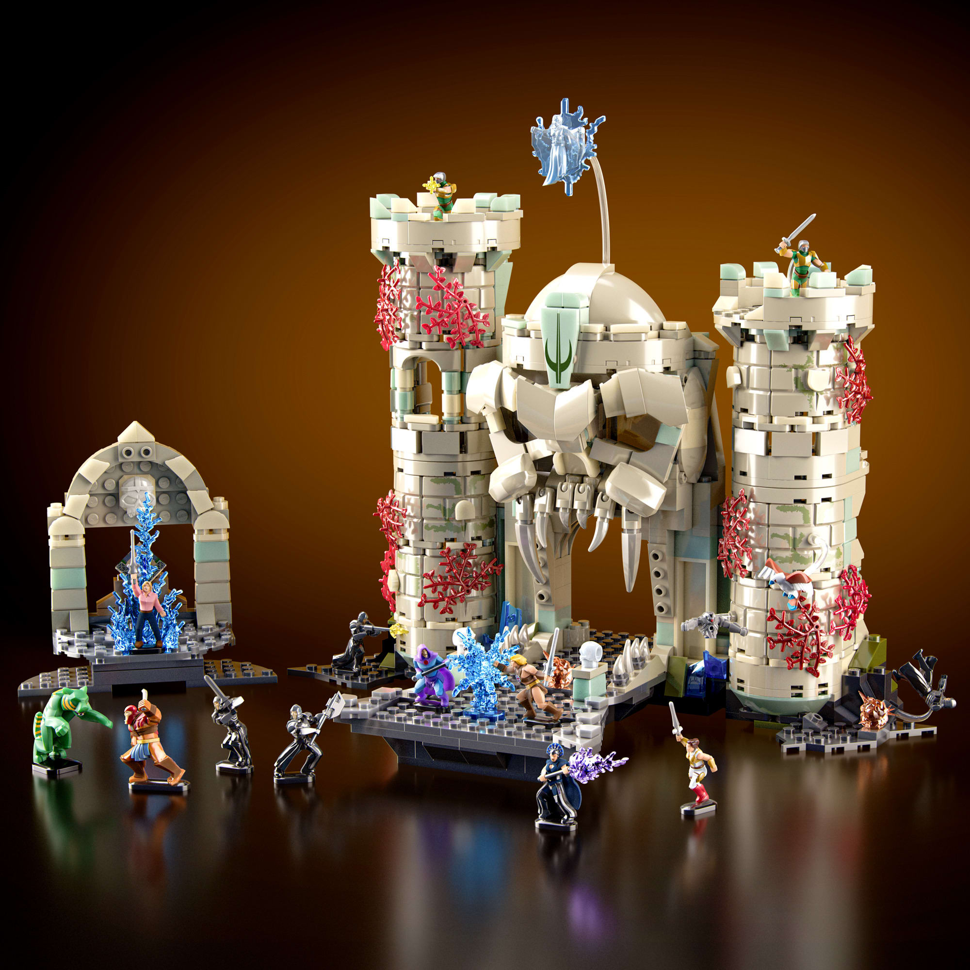 Mattel Brick Shop Masters of the Universe Battle of Castle Grayskull Building Set - Image 6