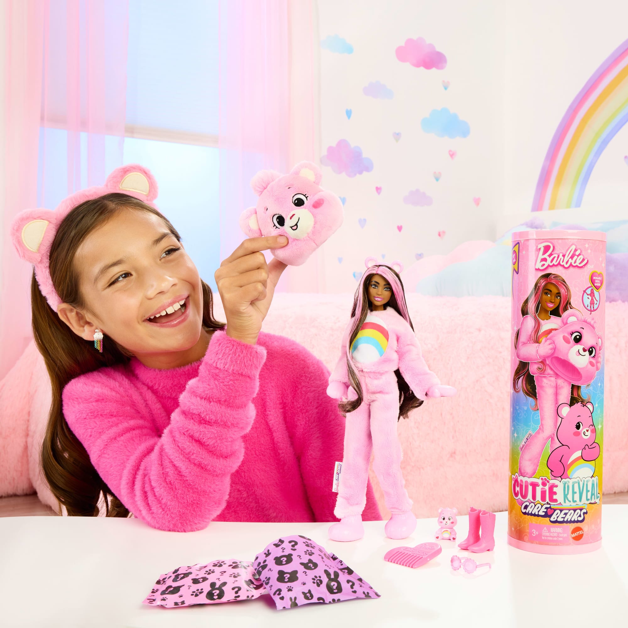 Barbie Cutie Reveal Muñeca Ositos Cariñositos Rosa - Image 2