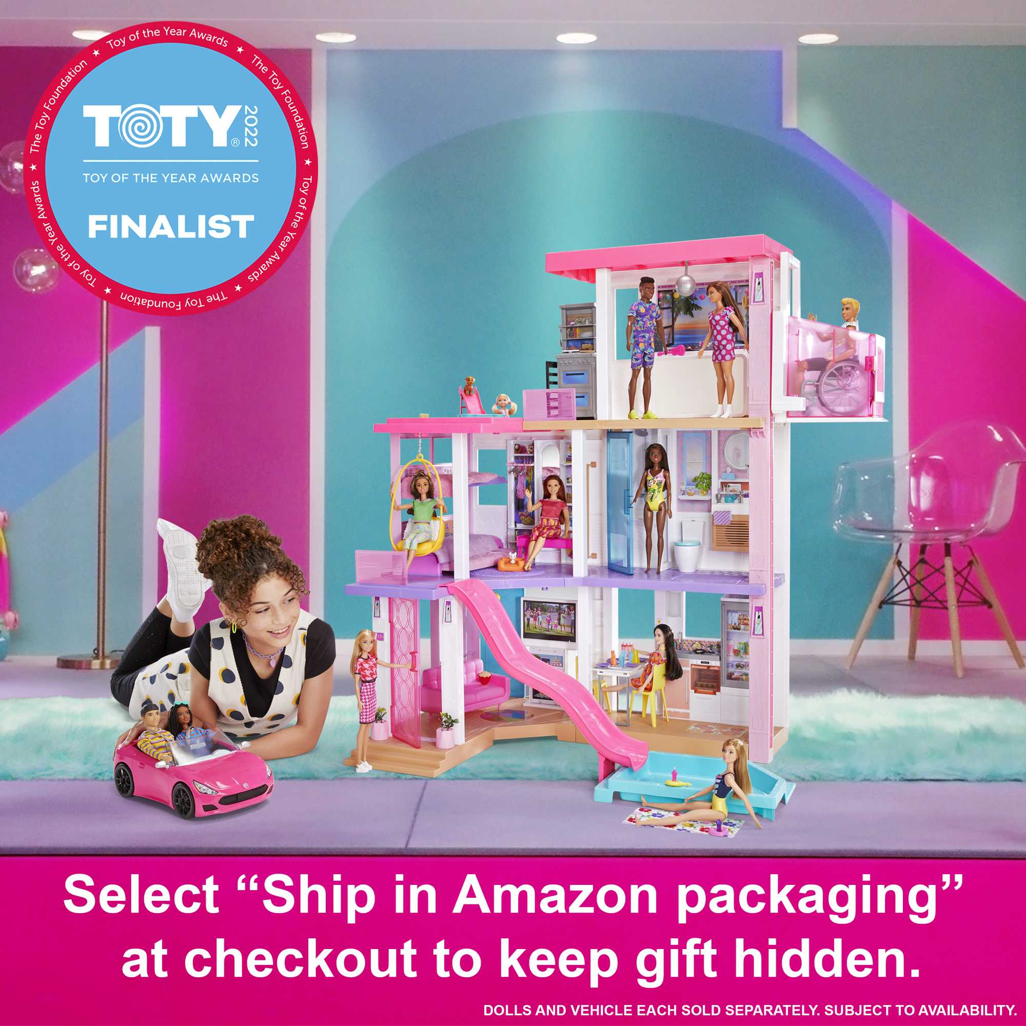Barbie Dreamhouse Dollhouse With 75+ Accessories & Wheelchair Accessible Elevator. Lights. Sounds. Music - Image 2