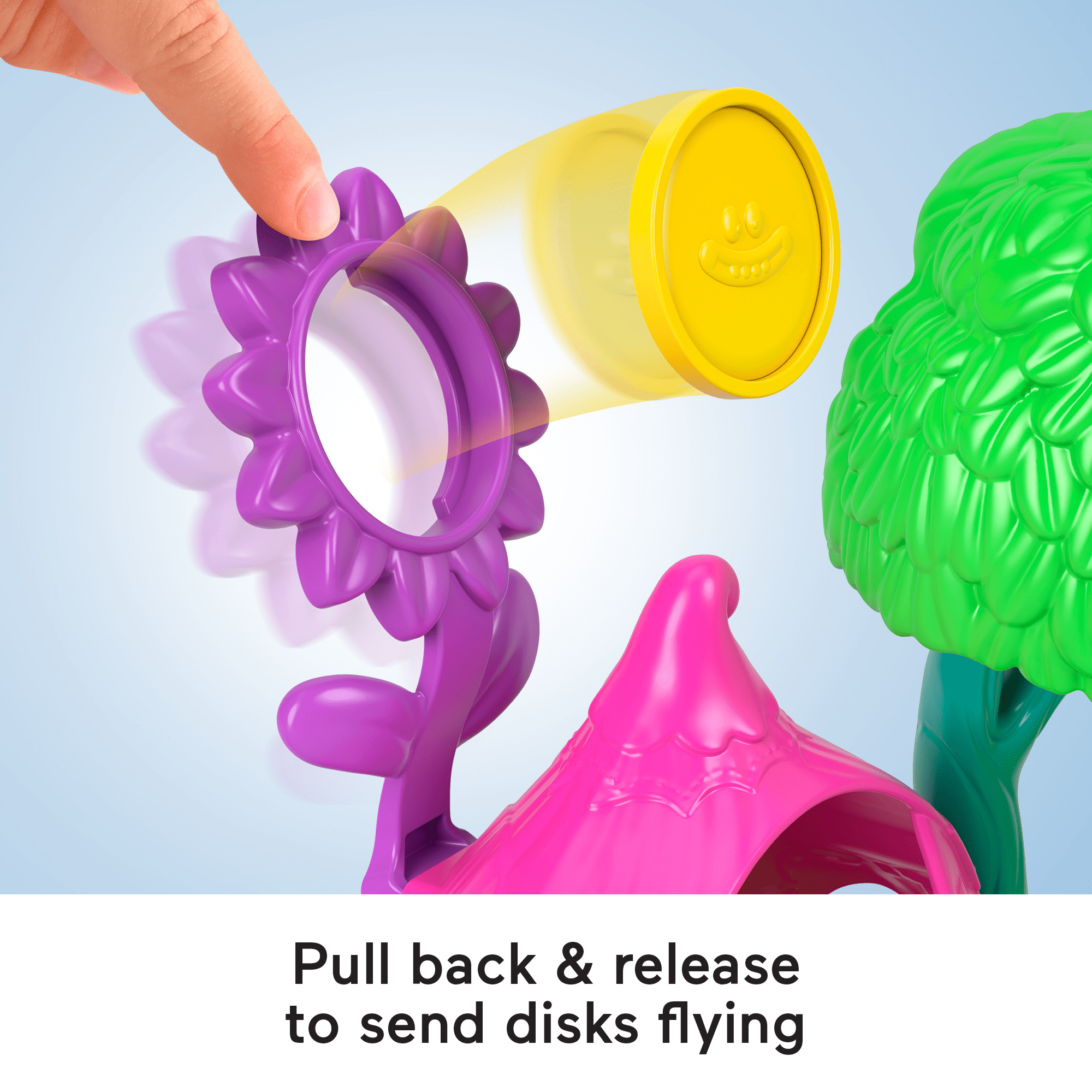 Imaginext Dreamworks Trolls Flower Fun Campsite Playset With Poppy Figure & 4 Play Pieces - Image 5