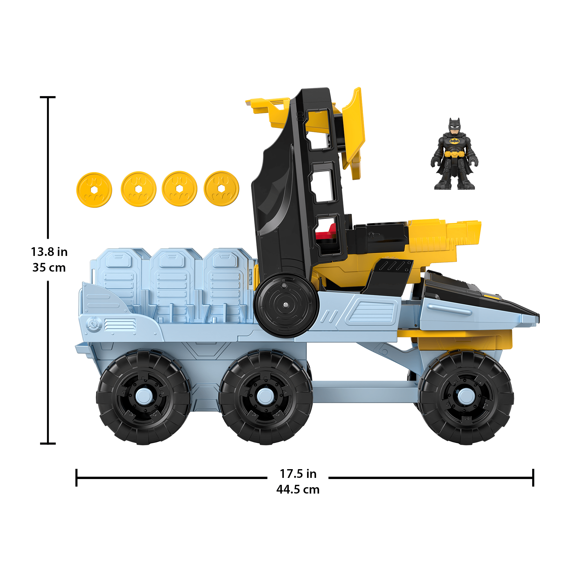 Imaginext DC Super Friends Transforming Bat-Tank With Batman Figure. Lights & Sounds - Image 6