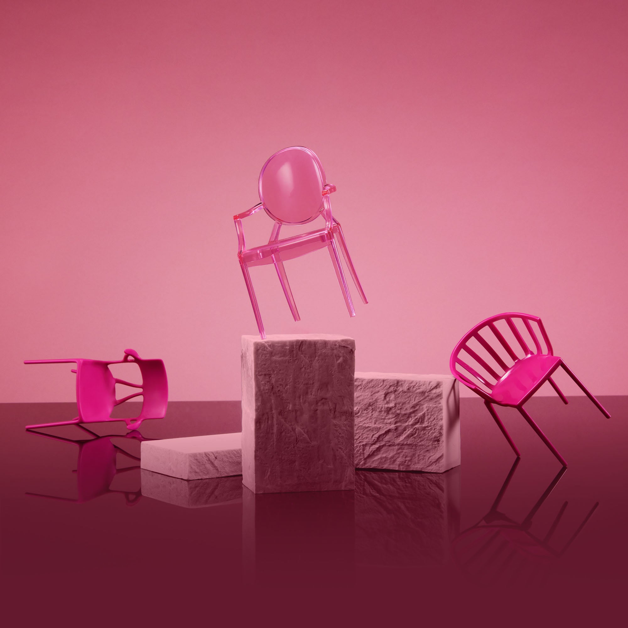 Barbie x Kartell 5-Piece Doll-Sized Chair Set - Image 6